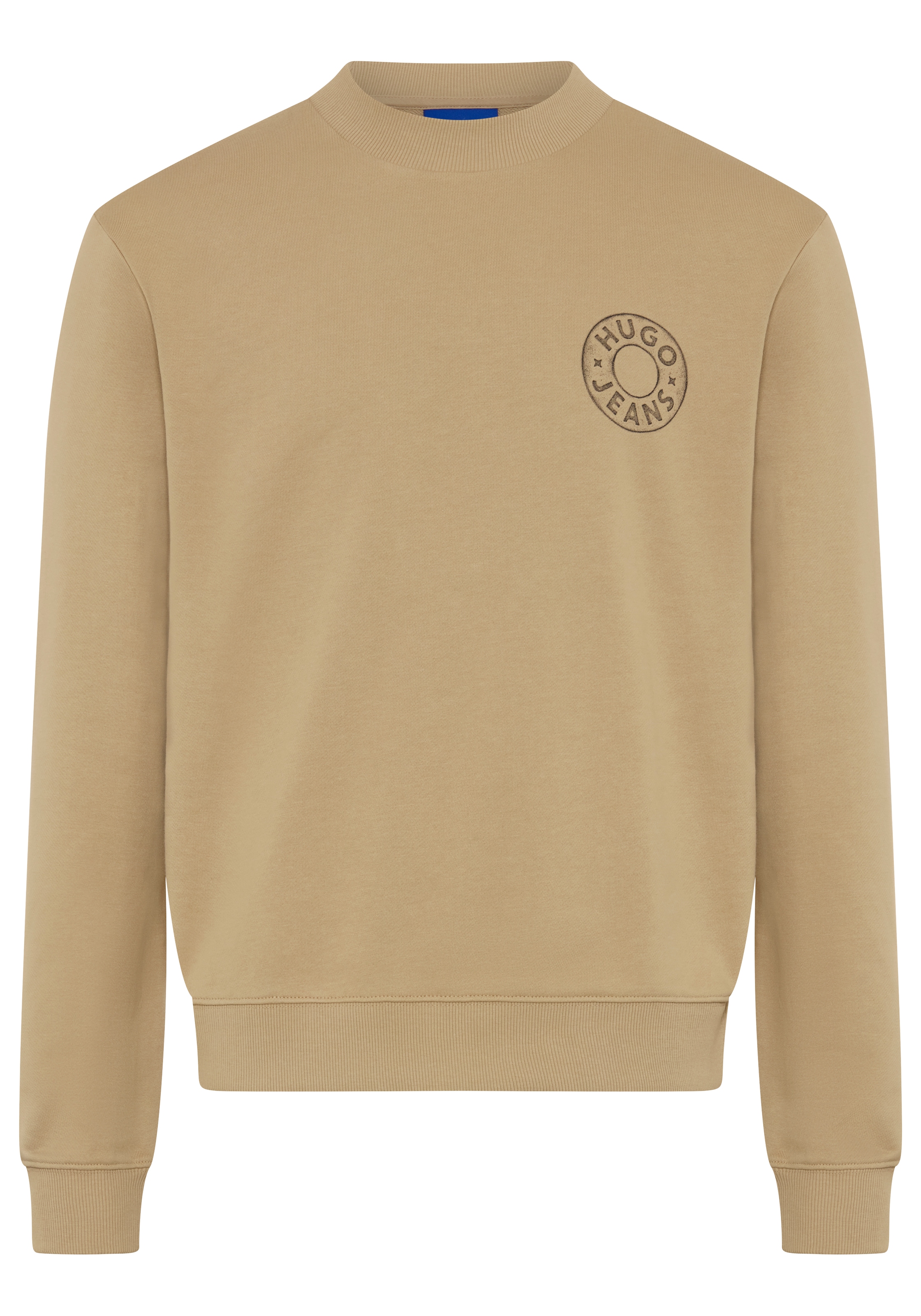 HUGO Sweatshirt »Nedos«, Rundhalsausschnitt, Regular Fit, reine Baumwolle

