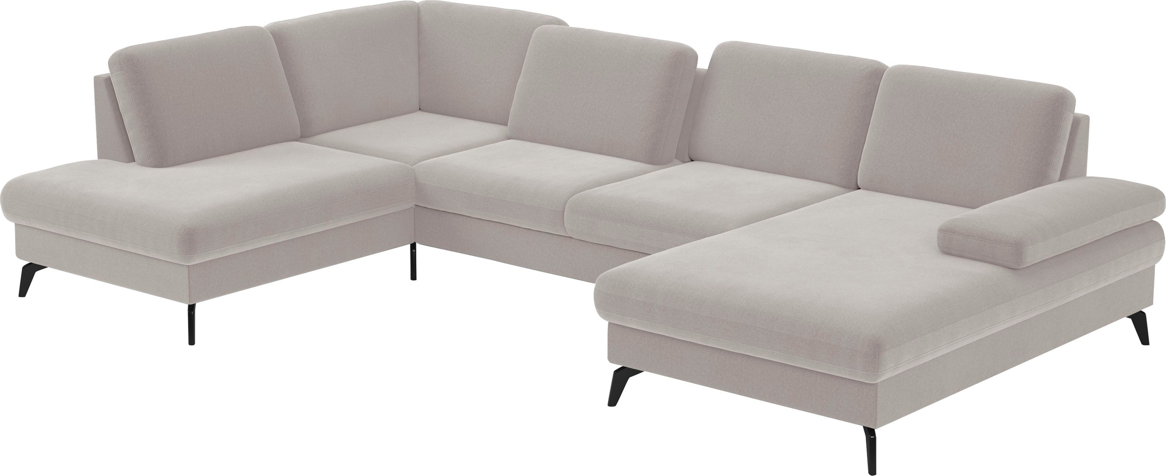 sit&more Wohnlandschaft »Morris U-Form, inkl. Sitztiefenverstellung«, wahlweise mit Armteilverstellung, Bettfunktion & Bettkasten