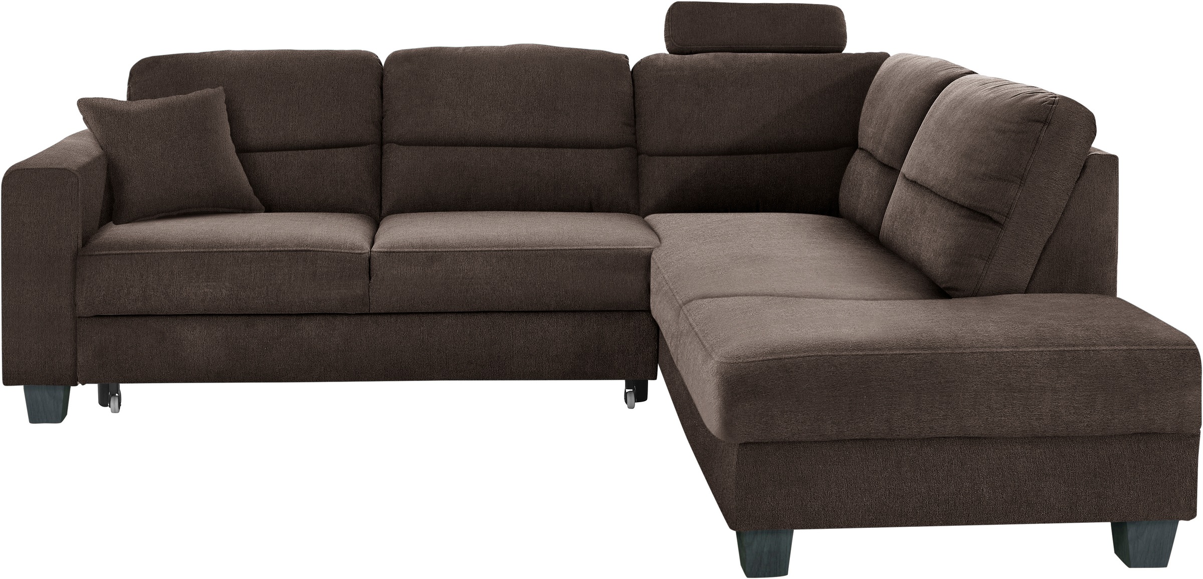 TRENDMANUFAKTUR Ecksofa »Chamber, zeitlos und modern, hoher Sitzkomfort, L-Form«, wahlweise mit Schlaffunktion