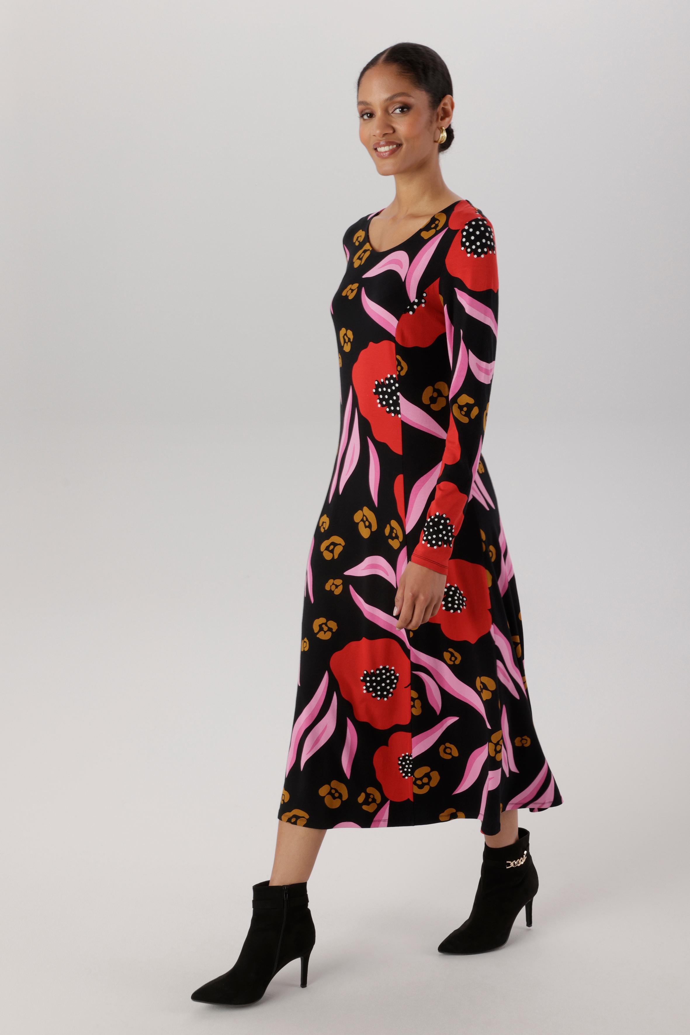 Aniston SELECTED Midikleid in leichter A-Linien-Form - NEUE KOLLEKTION