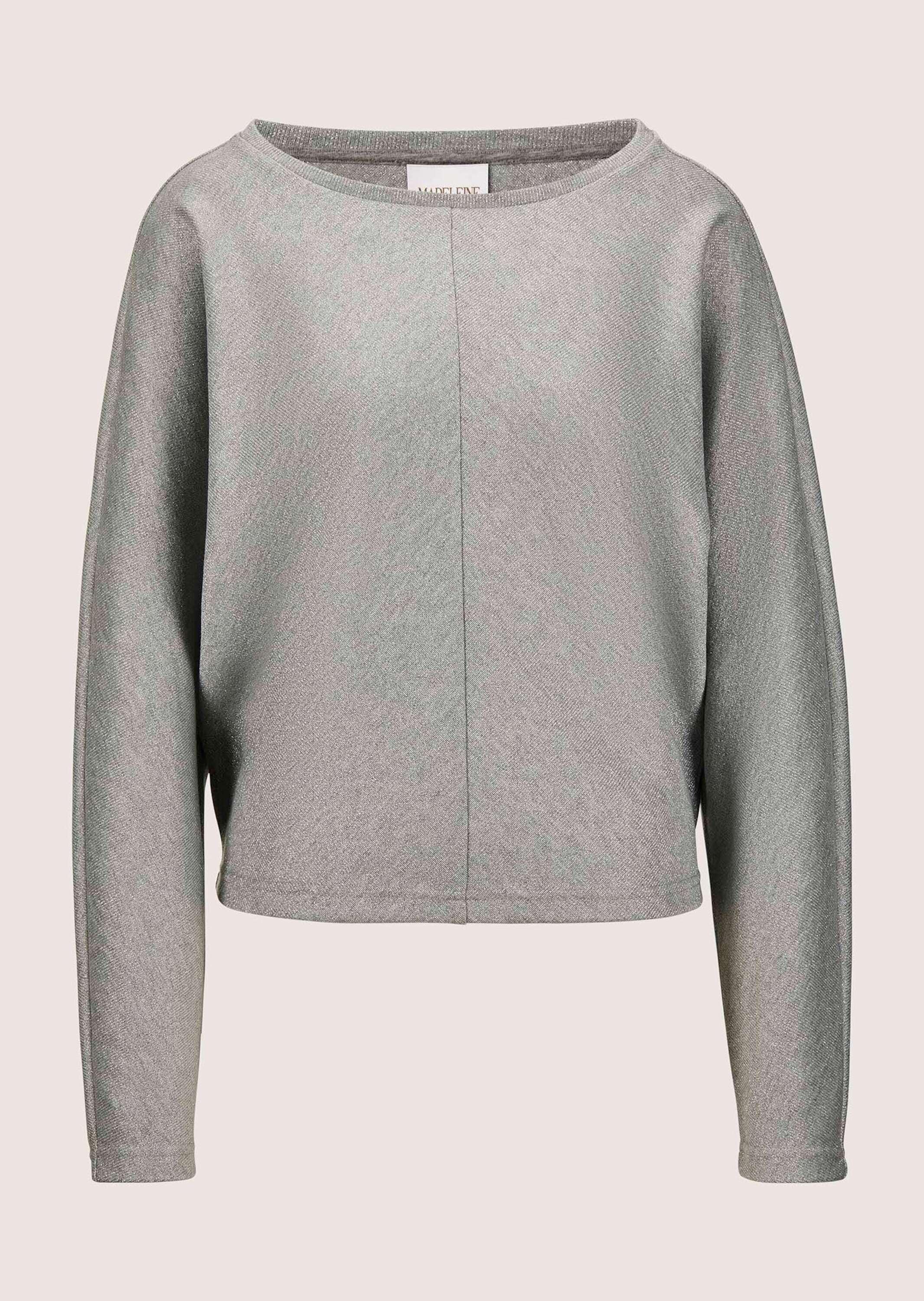 MADELEINE Langarmshirt "Langarmshirt Gekürztes Longsleeve mit Rundhals"