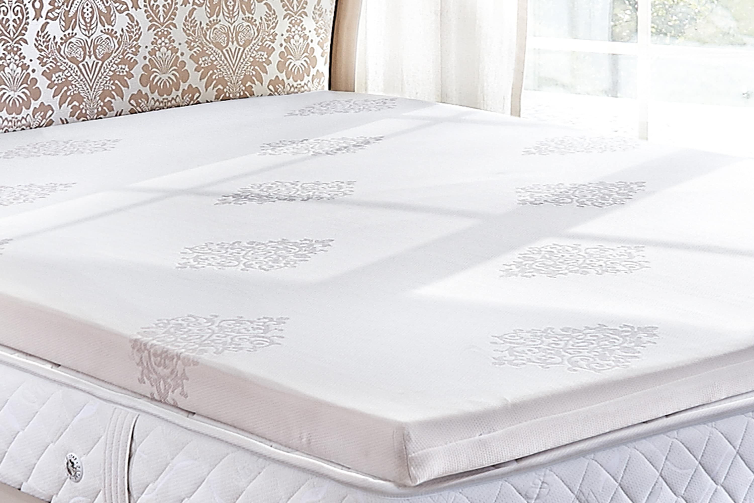 Thumbnail - Yatas Bedding Topper "Topper Visco, Topper 90x200, 200x200 cm & weitere Größen" Boxspringbett, Allergiker geeignet (Haus...