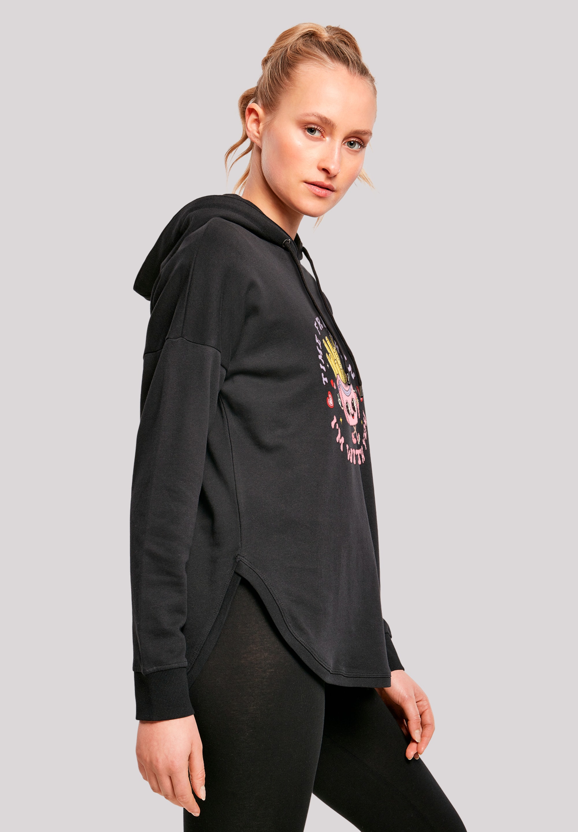 F4NT4STIC Kapuzenpullover »Time Fries when I am with you Valentinstag«, Premium Qualität