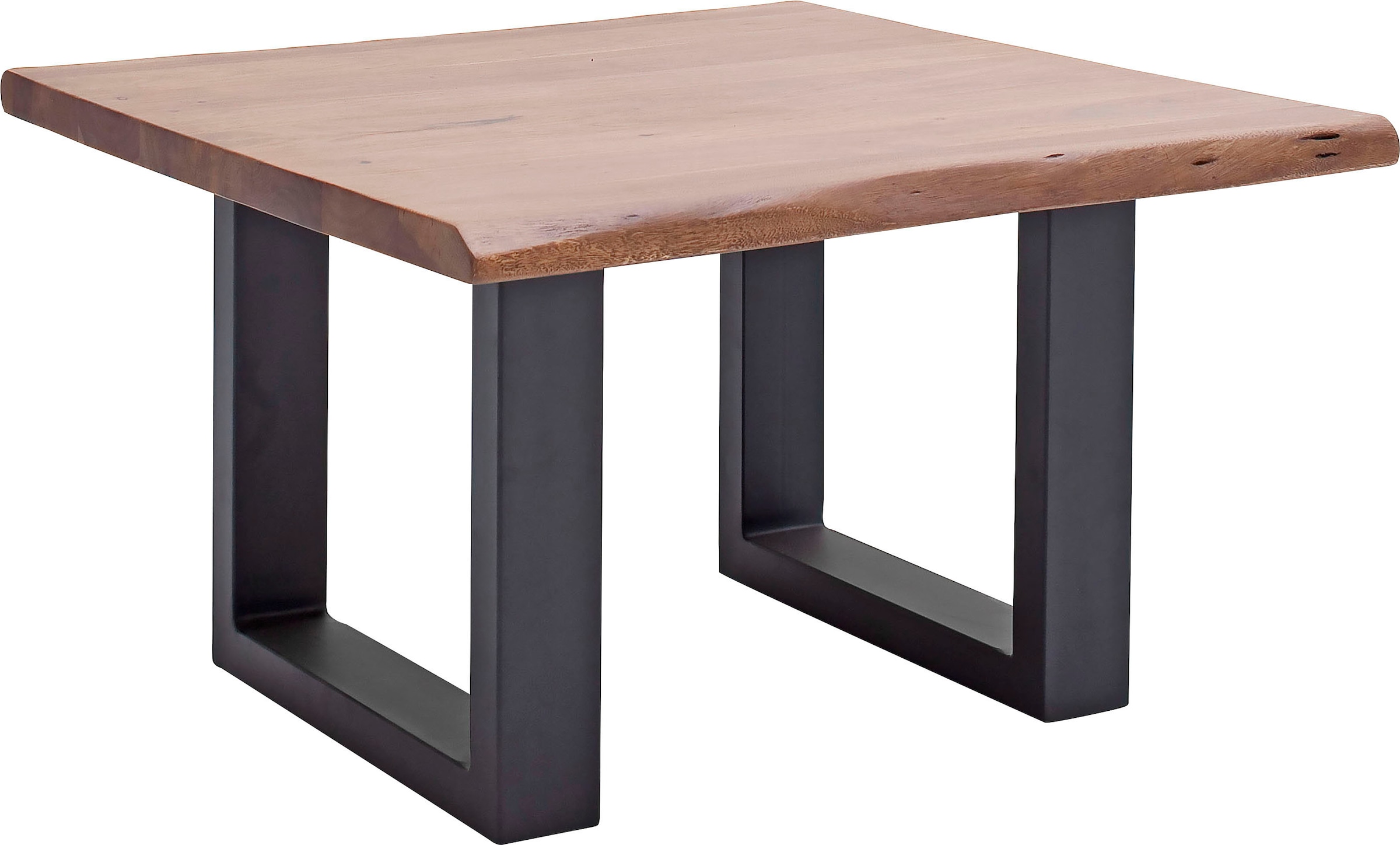 MCA furniture Couchtisch »Cartagena«, Couchtisch Massivholz mit Baumkante  und natürlichen Rissen und Löchern bestellen | BAUR