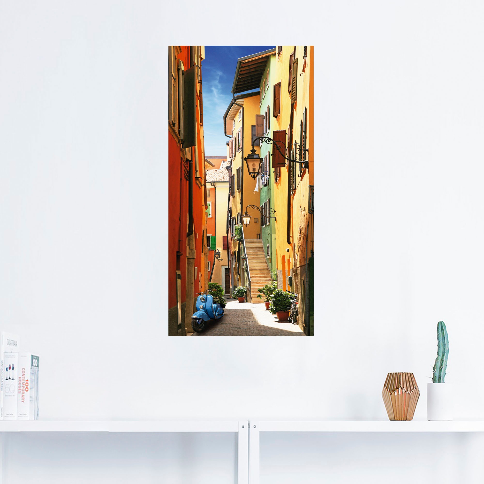 Artland Wandbild "Altstadtgasse Riva del Garda", Architektonische Elemente, günstig online kaufen