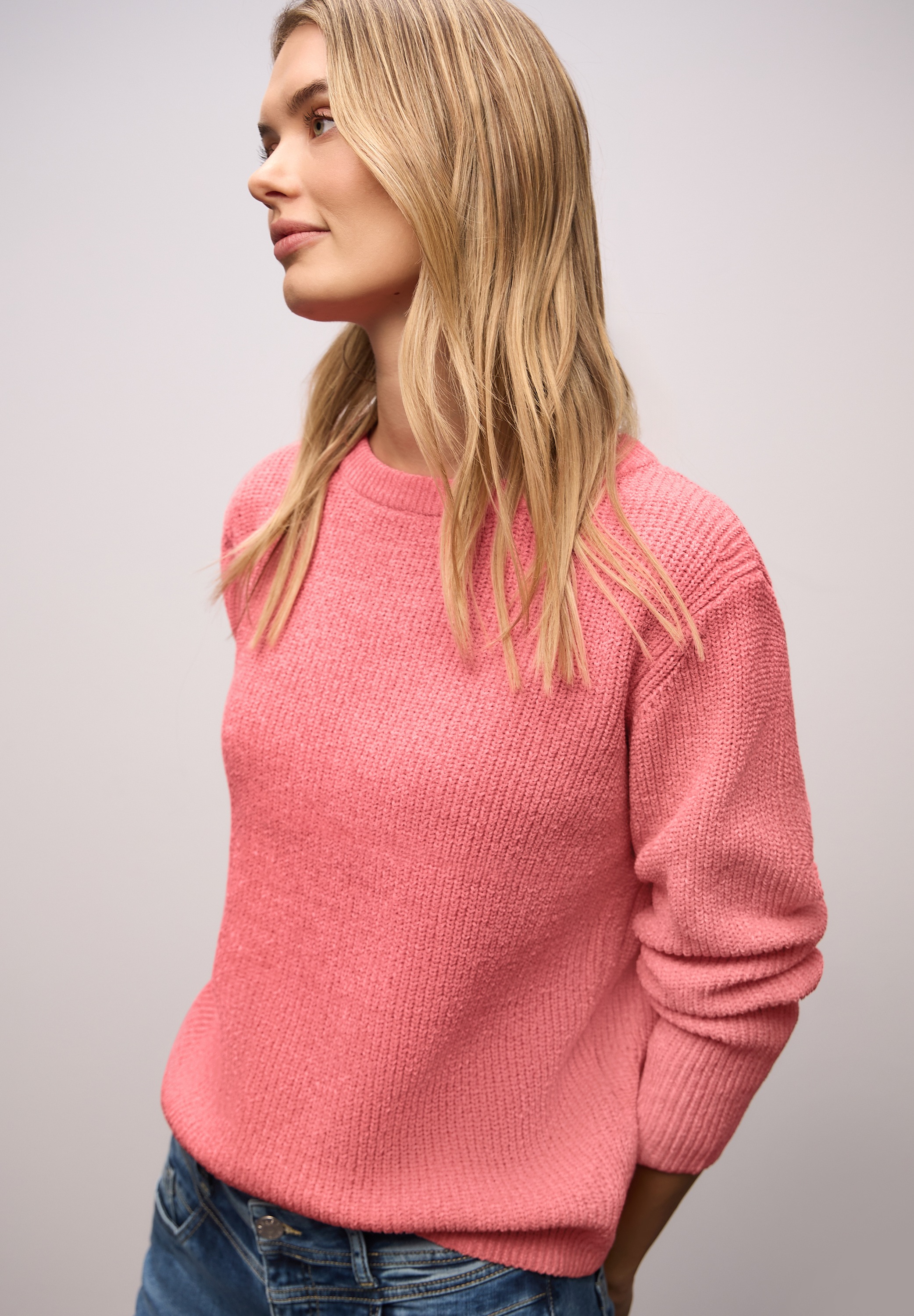 STREET ONE Strickpullover mit U-Boot-Ausschnitt günstig online kaufen