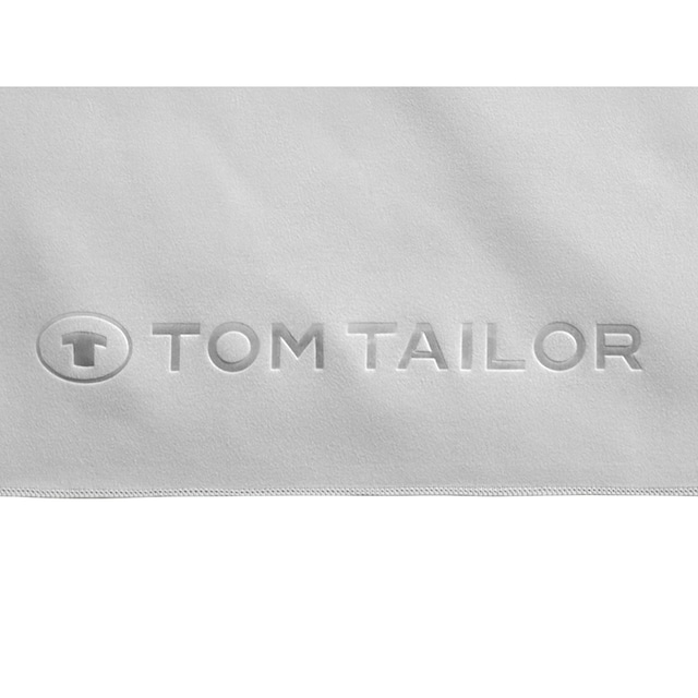 TOM TAILOR HOME Duschtuch »Fitness«, (1 St.), dünne, feinfädige, weiche  Qualität, schnell trocknend, uni, mit Logo | BAUR
