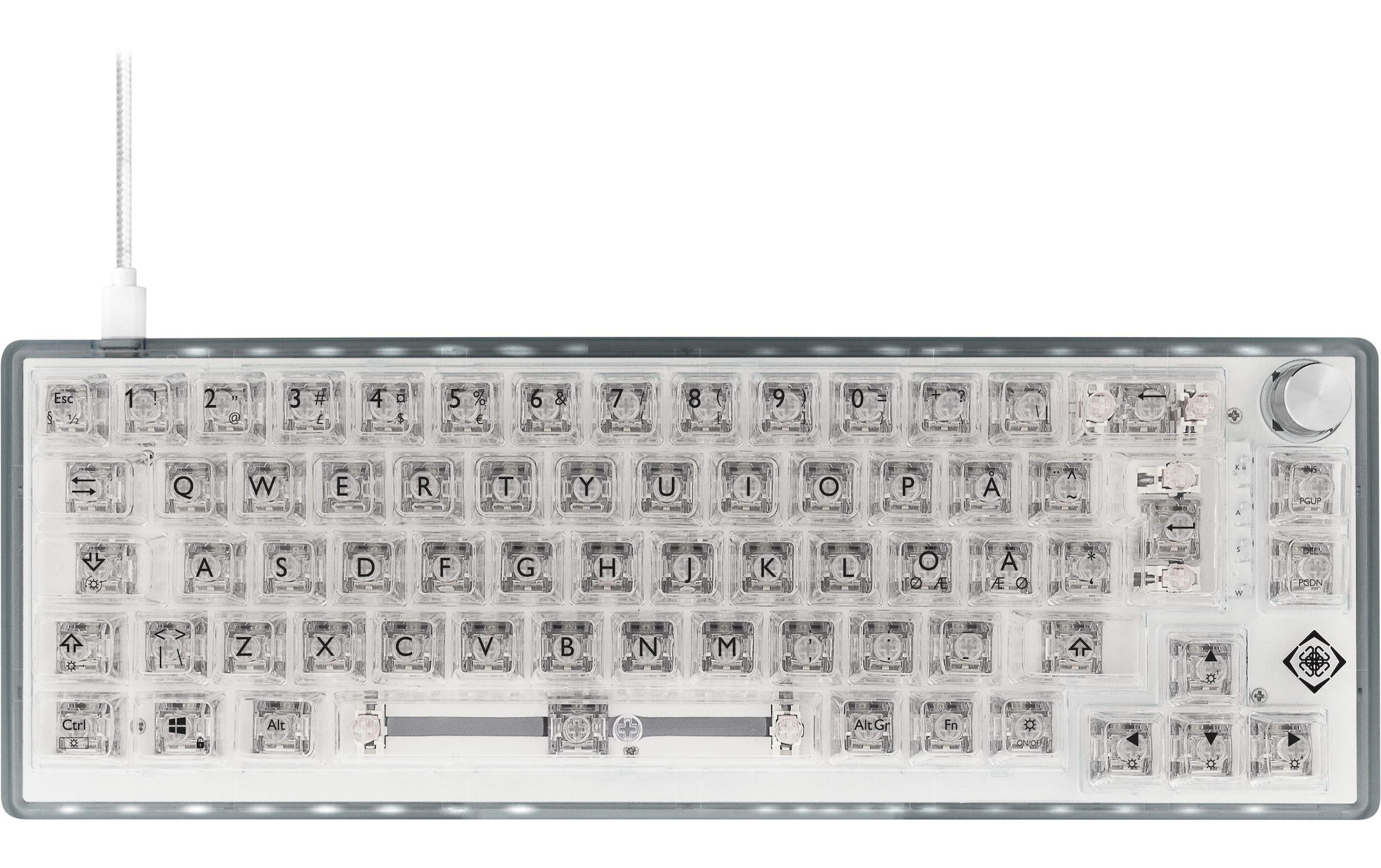DELTACO Gaming-Tastatur »GAM-160-T-CH Weiss« ()