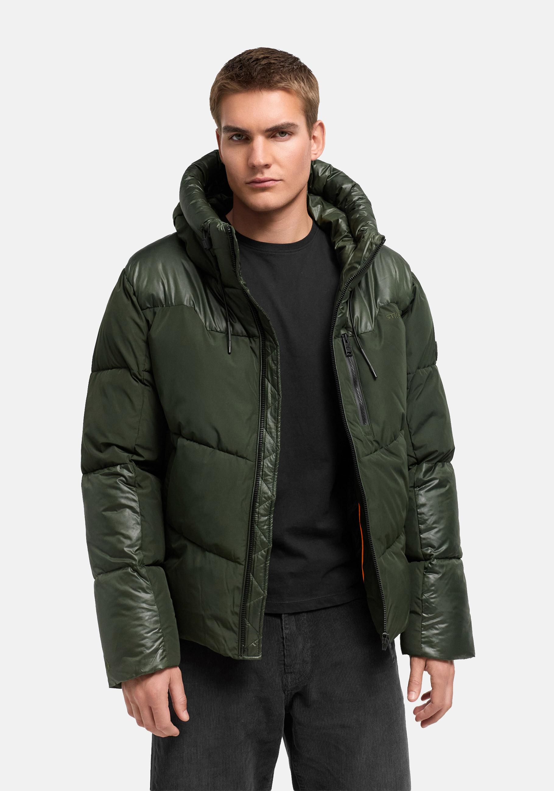 Stone Harbour Steppjacke "Kiaan XX" mit Kapuze Warme Herren Winterjacke in Materialmix