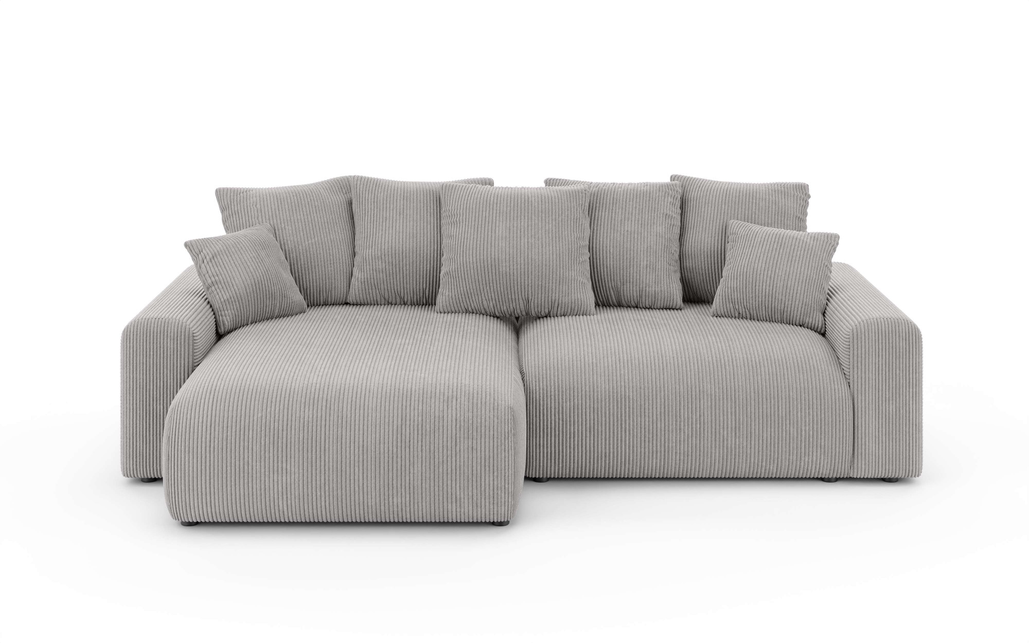 Home affaire Ecksofa »LAKESIDE klein mit Bettfunktion und Bettkasten, B/T/H 235/142/84 cm«, L-Form, Recamiere beidseitig montierbar, mit Wellenunterfederung