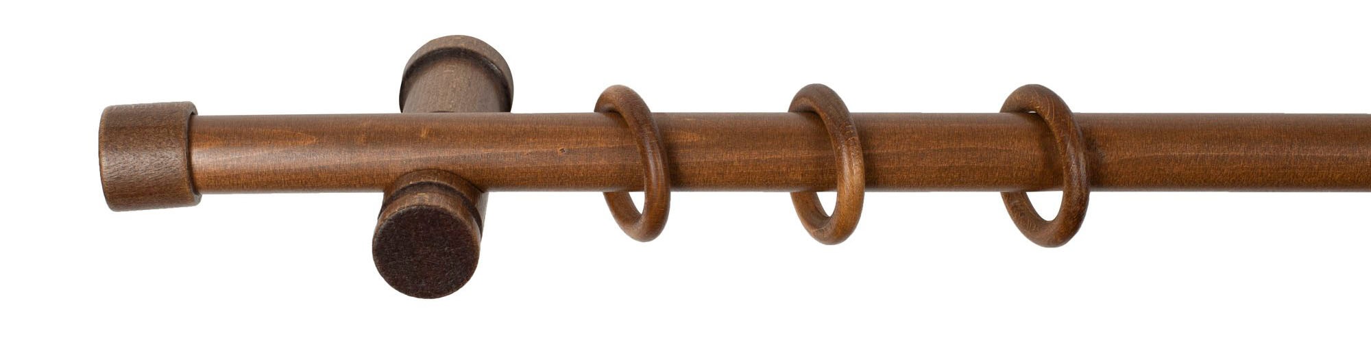 SN DECO GROUP Gardinenstange "Cafiro" 1 läufig-läufig Fixmaß 28 mm, Holz, v günstig online kaufen