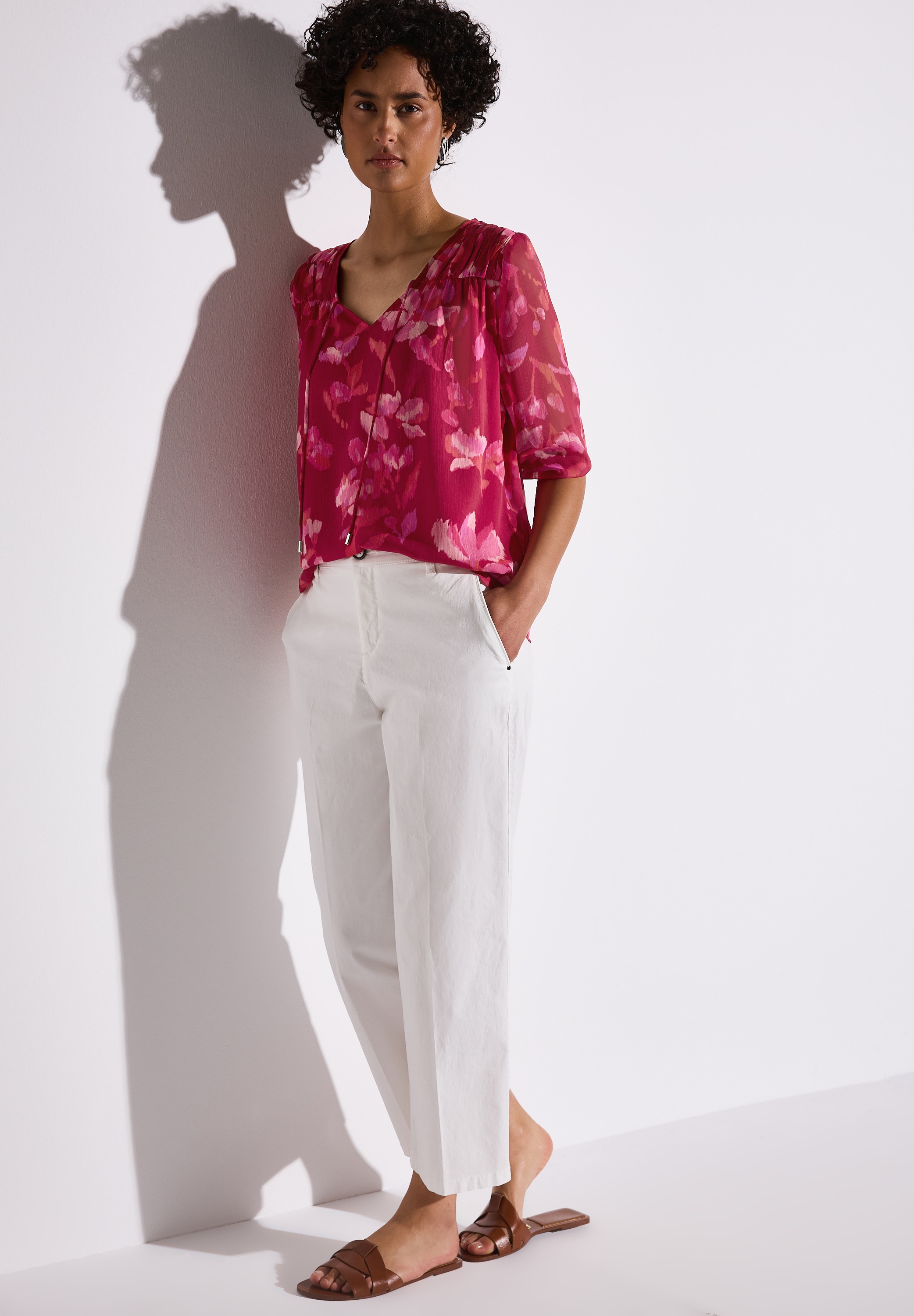 STREET ONE Chiffonbluse, mit All-Over Print