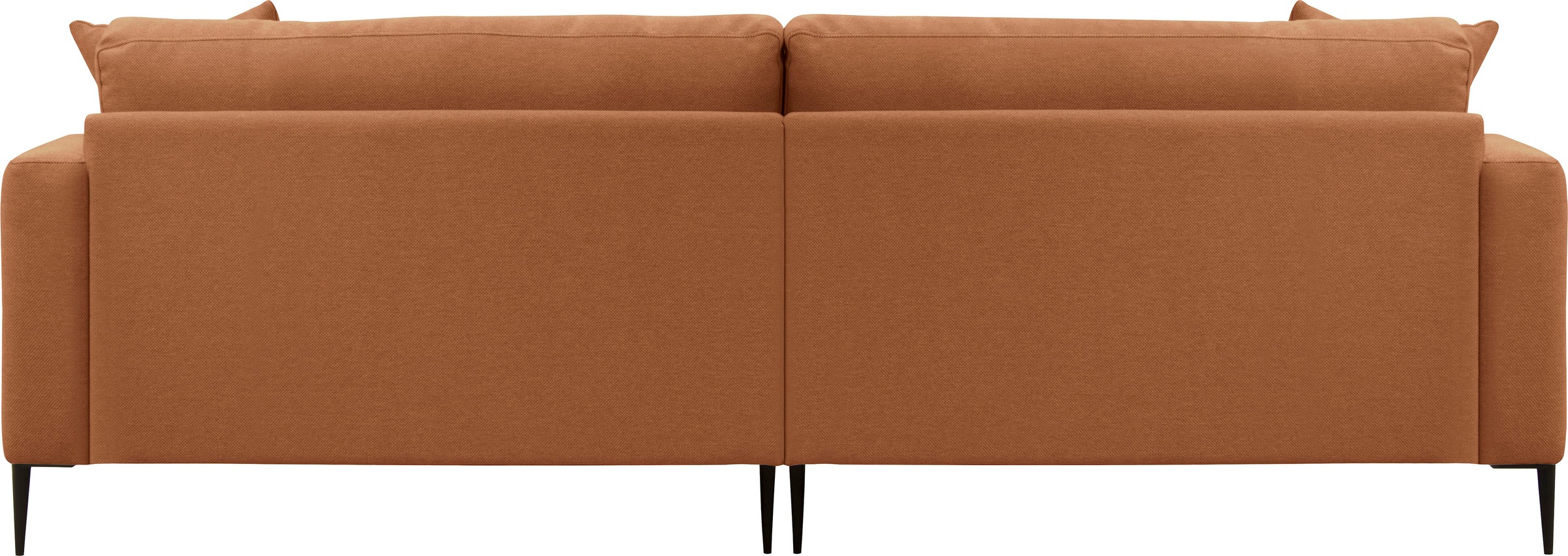 Leonique Big-Sofa »Cozy elegantes Designsofa, Maße B/T/H: 252/97/80 cm«, mit losen Kissen und Metallbeinen
