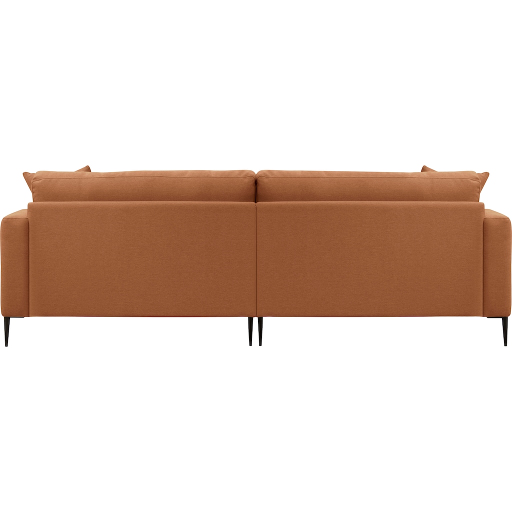 Leonique Big-Sofa »Cozy«, mit losen Kissen und Metallbeinen