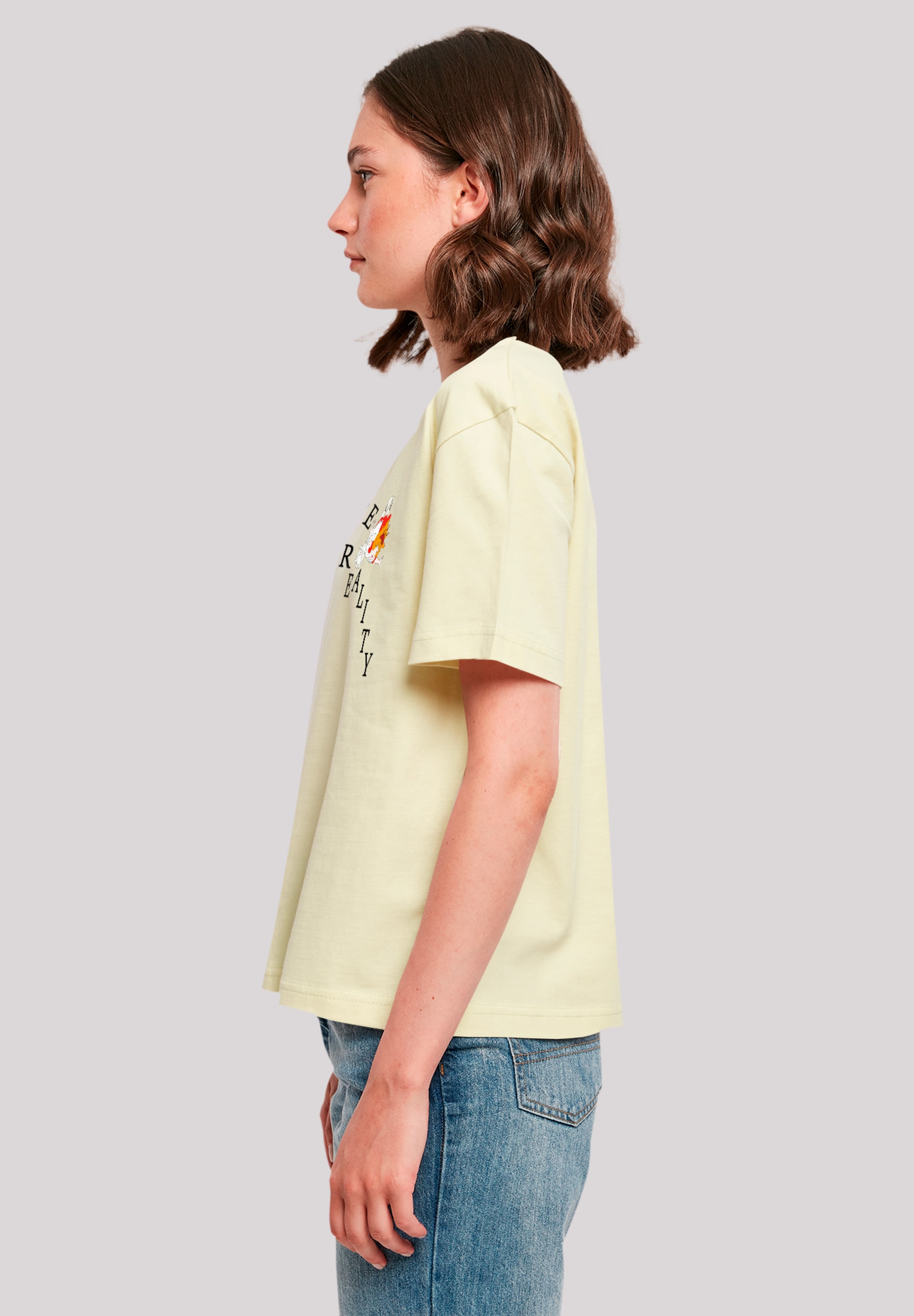 F4NT4STIC T-Shirt »Alice im Wunderland Escape Reality Falling«, Retro, Heroes of Childhood, TV Serie