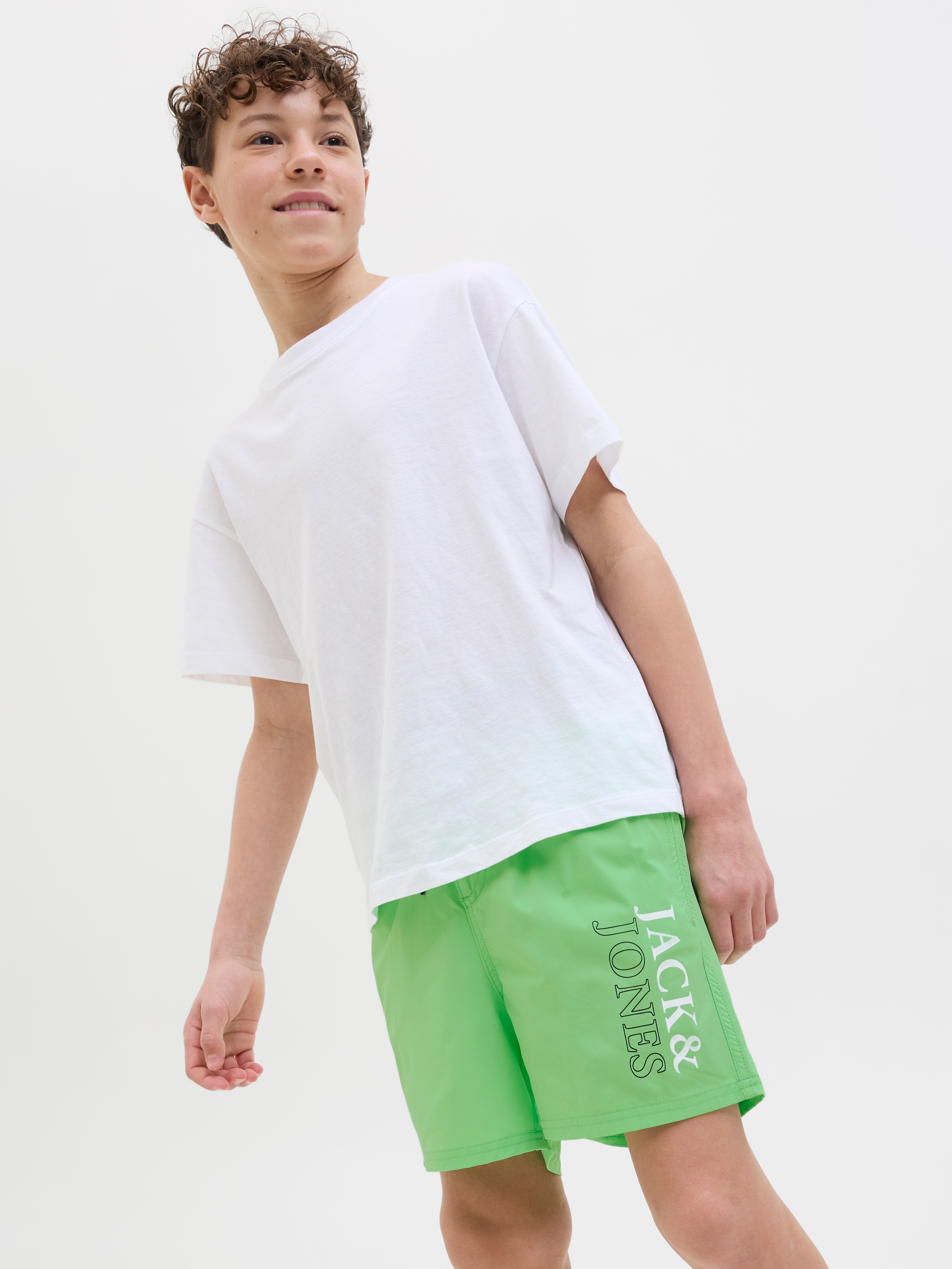 Jack & Jones Junior Badeshorts »JPSTMAUI JJSWIM DOUBLE LOGO AKM SN JNR«