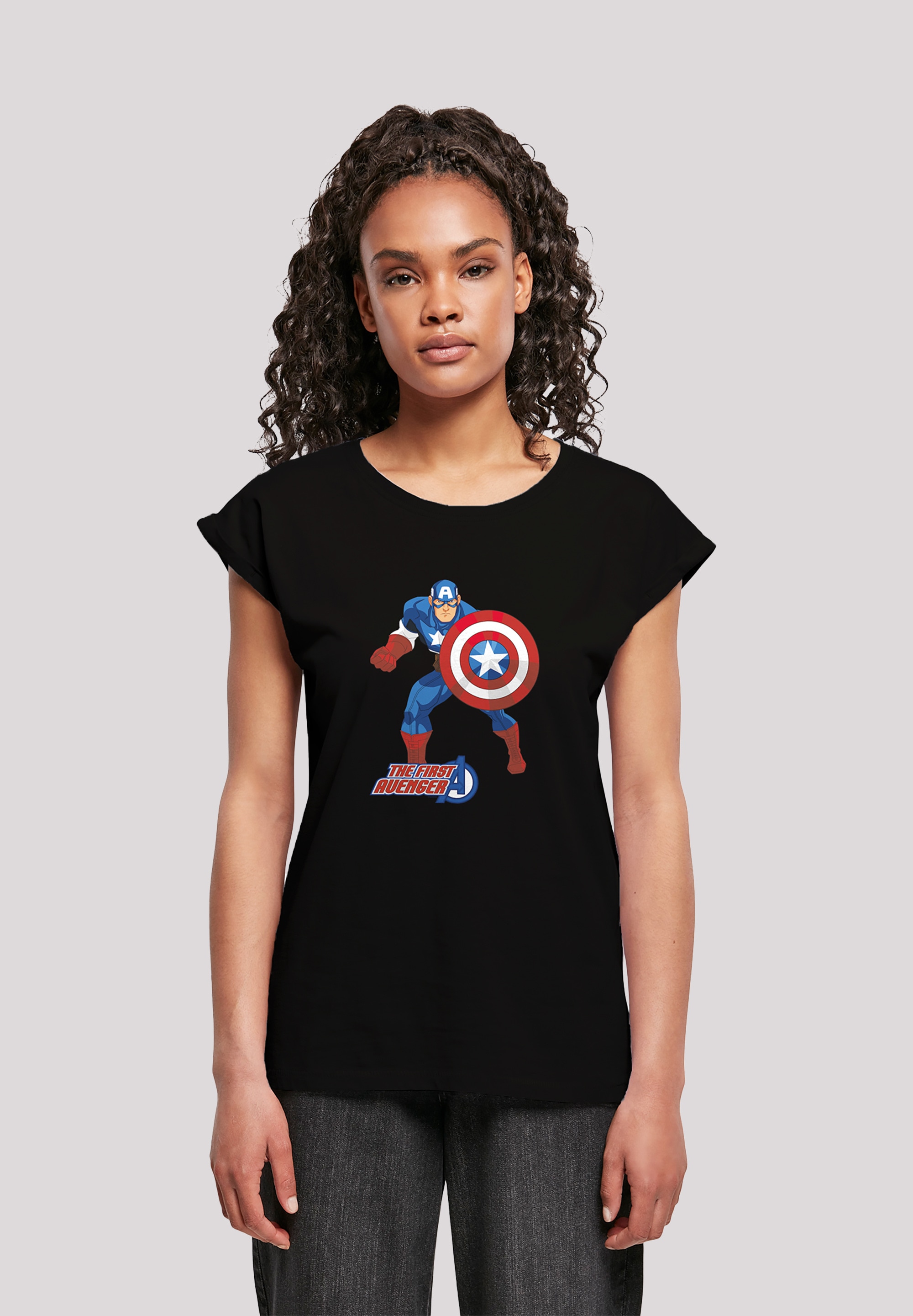 F4NT4STIC T-Shirt »Captain America Print für bestellen Avenger«, The First BAUR 