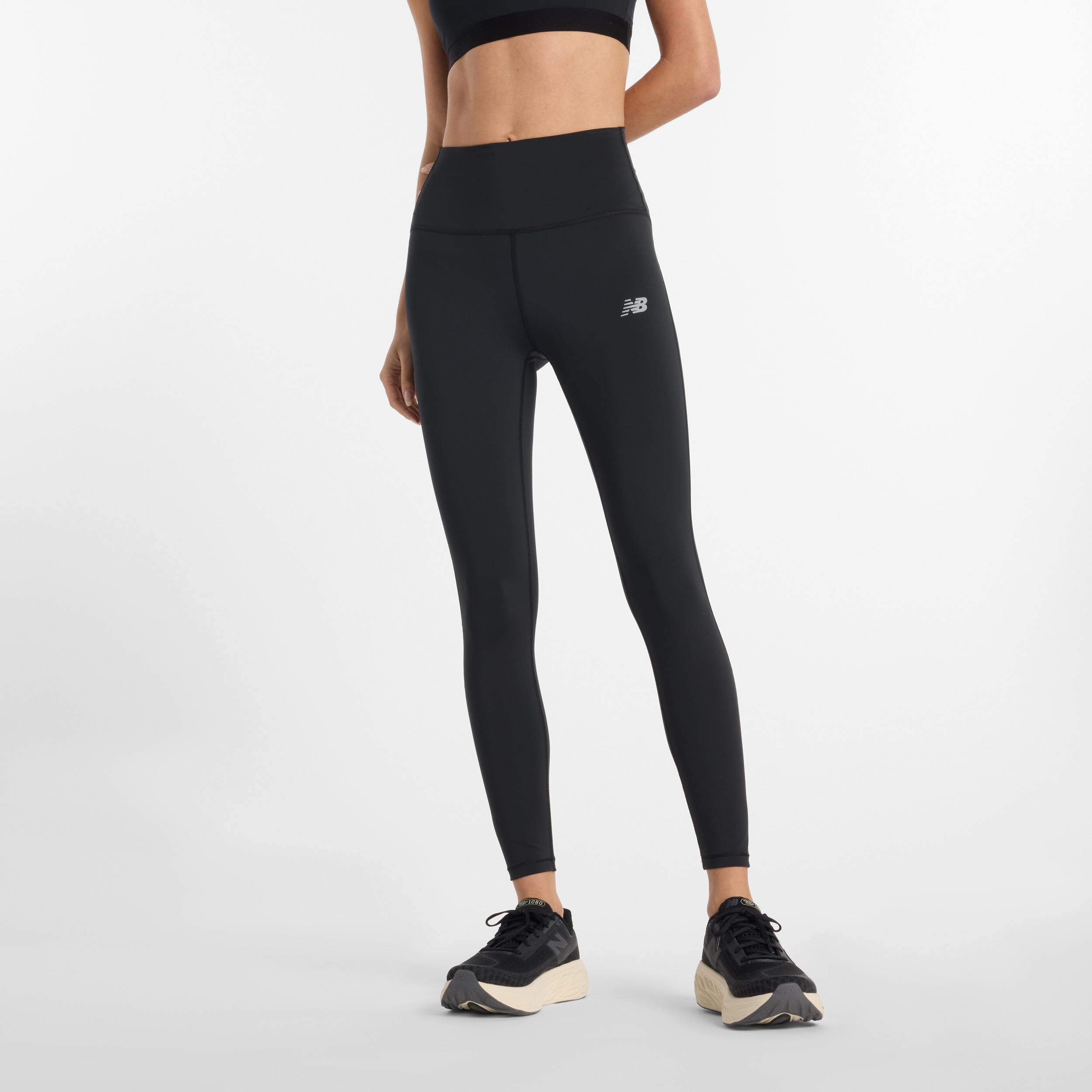 New Balance Lauftights "Sleek High Rise Legging 25"" für Laufen, mit hohem Bund