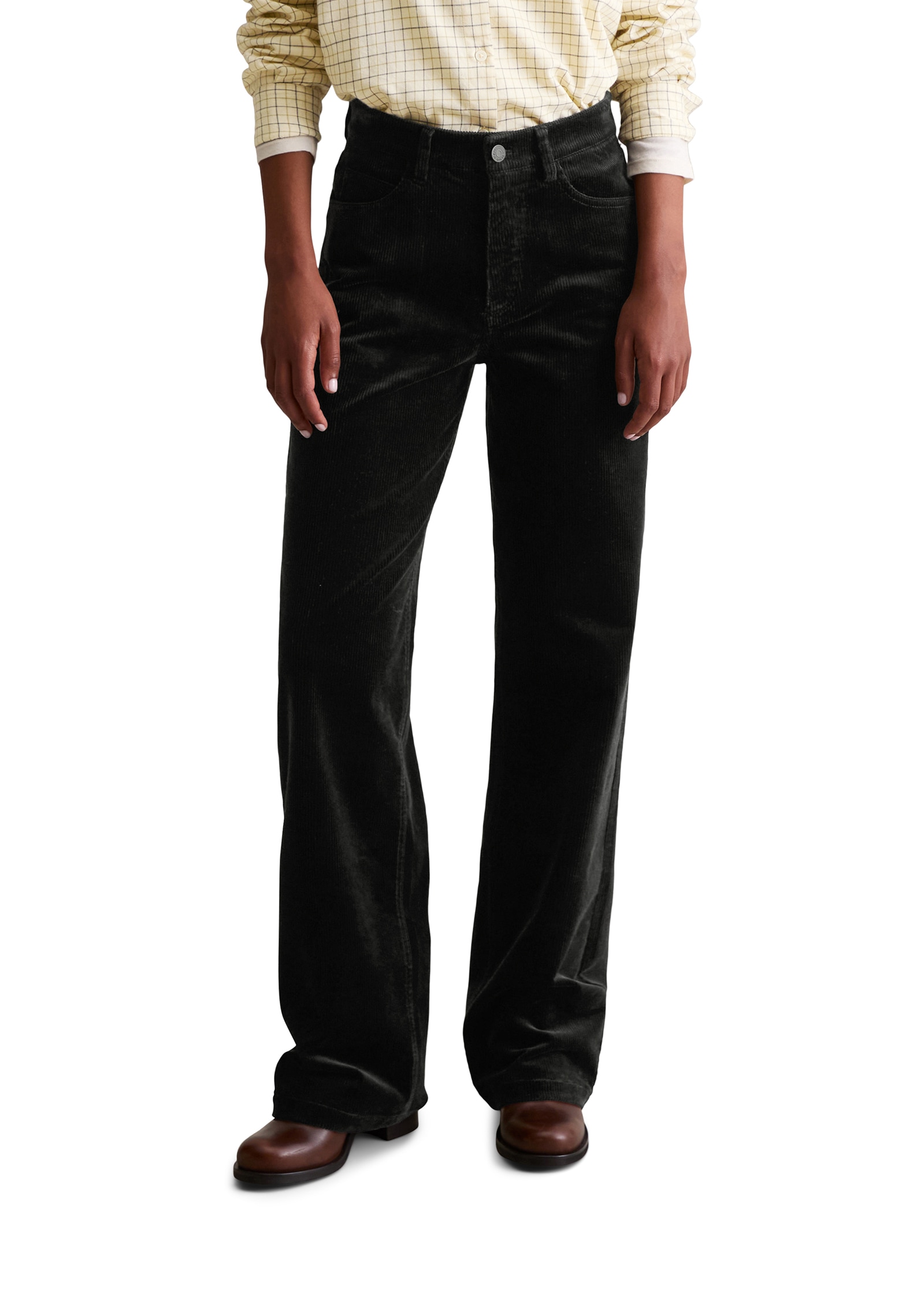 Marc OPolo DENIM Cordhose "Tomma Wide", mit Rippstruktur, aus Bio-Baumwoll- günstig online kaufen