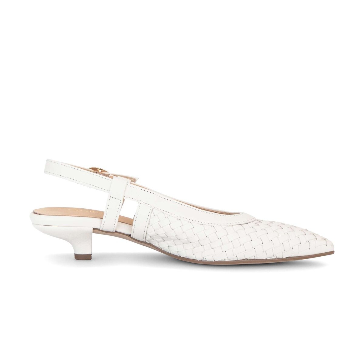 Slingpumps GABOR "Slingpumps", Damen, Gr. 37, creme, Schuhe Slingpumps 2