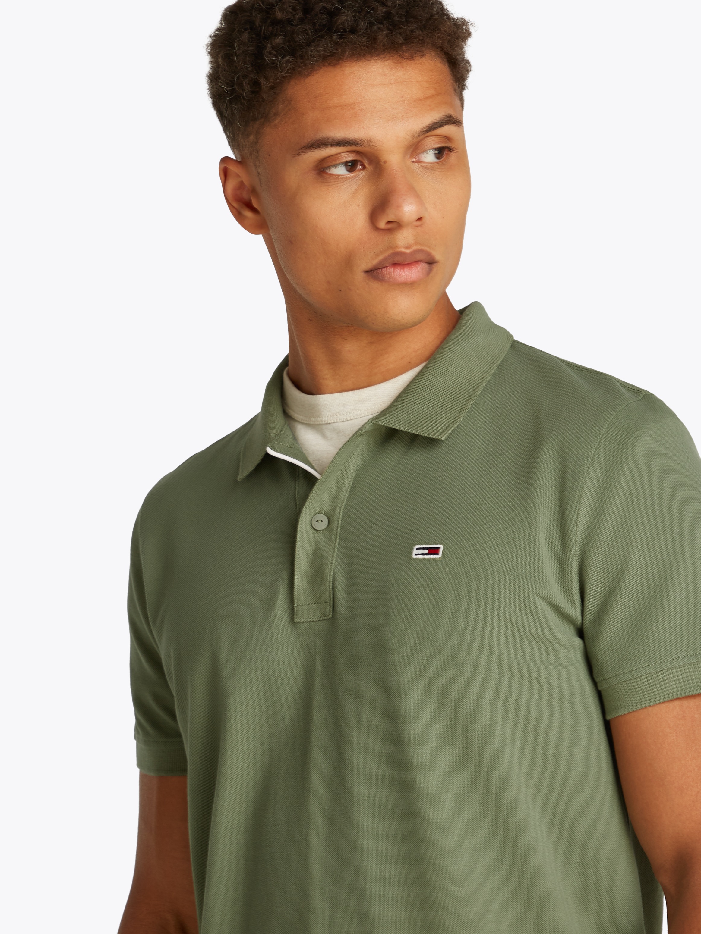 Tommy Jeans Poloshirt "TJM SLIM PLACKET POLO EXT" günstig online kaufen