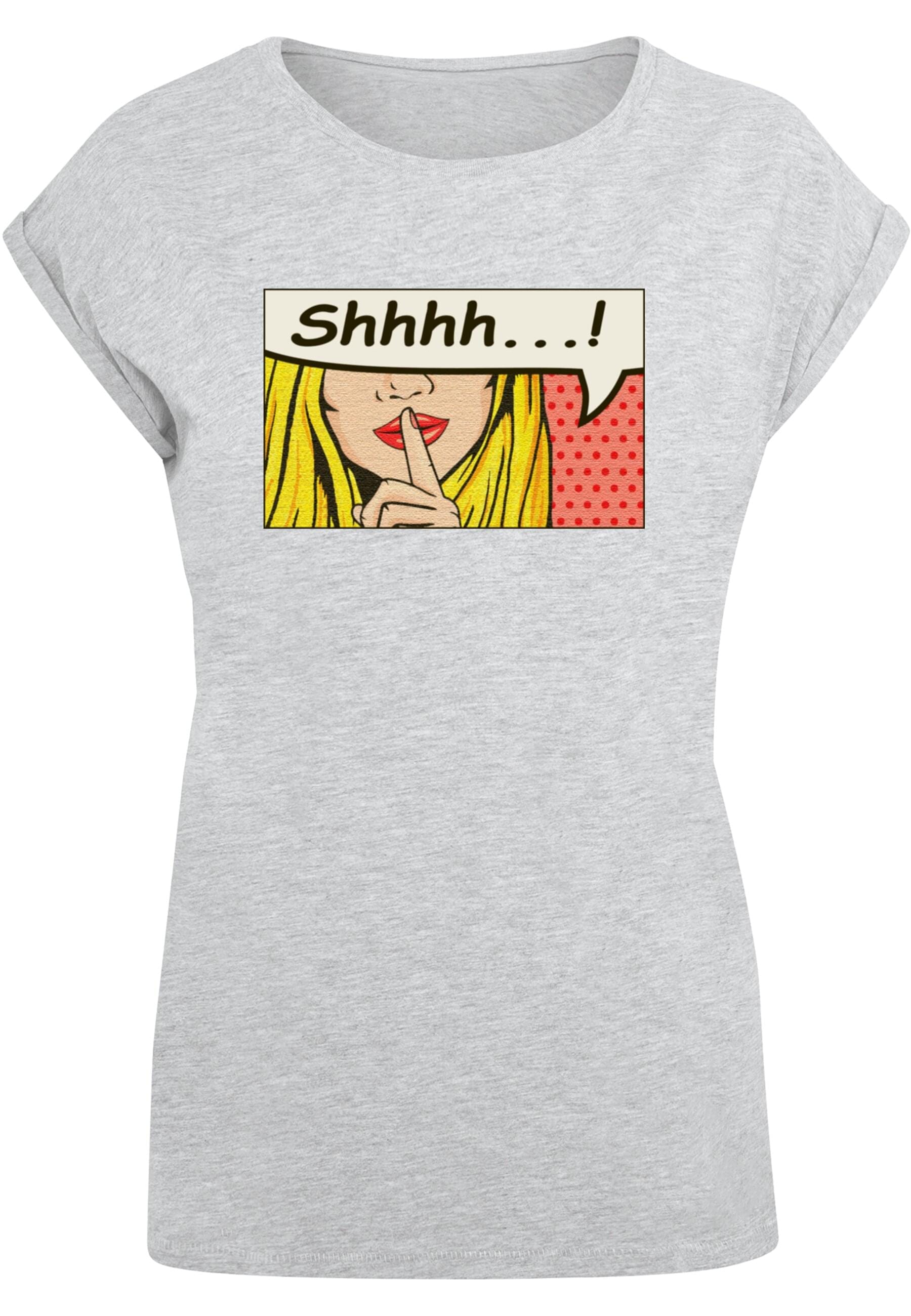 Merchcode T-Shirt "Merchcode Damen Ladies Silent Sign Comic Extended Should günstig online kaufen