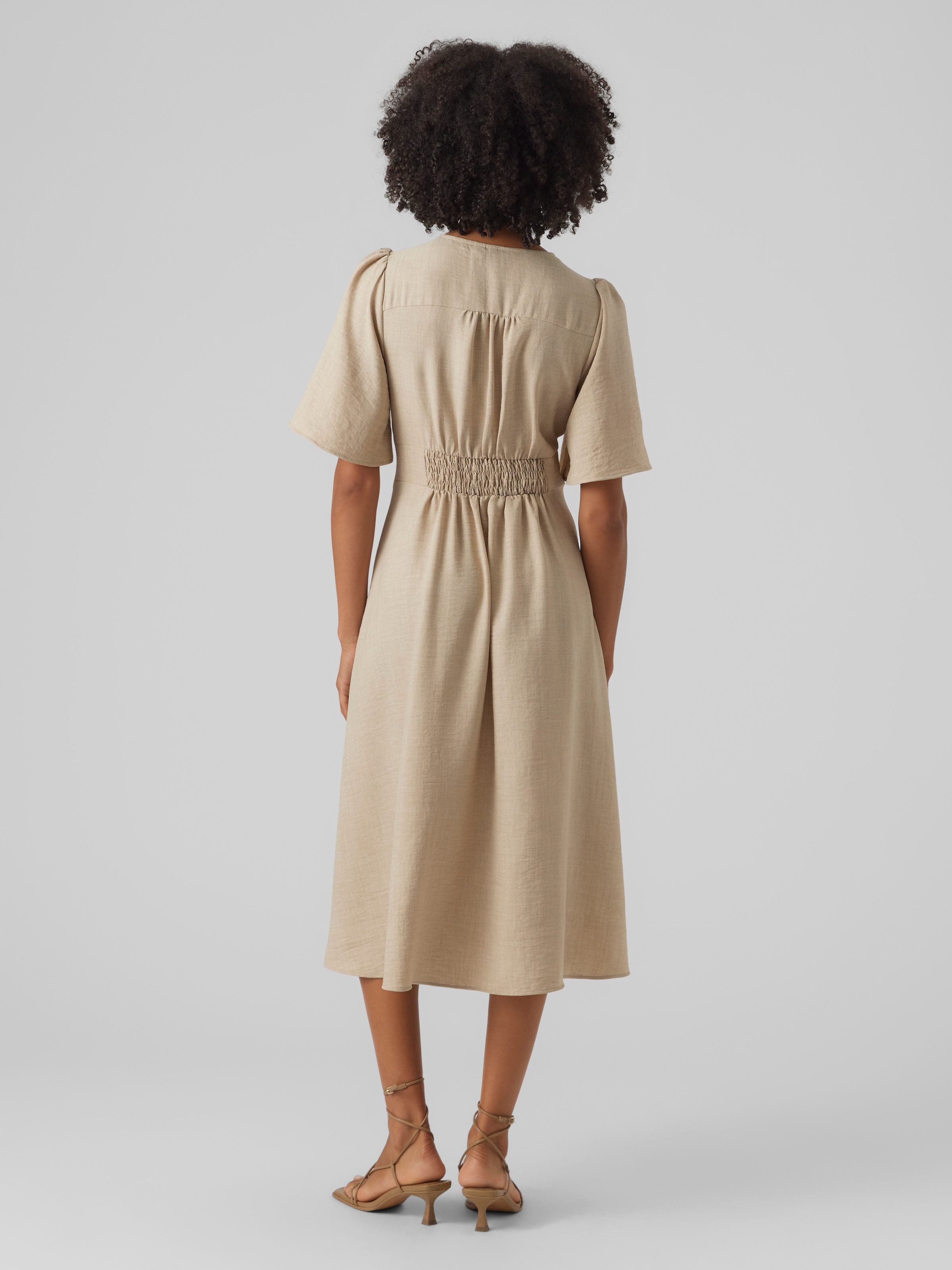 Vero Moda Midikleid »VMMELANEY 2/4 BLK DRESS WVN NOOS«