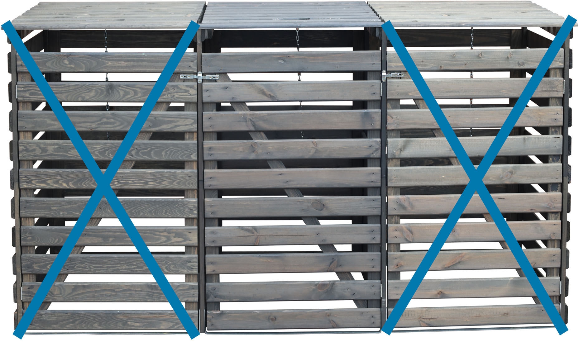 promadino Mülltonnenbox "Vario III" besonders robust aus zertifiziertem Kie günstig online kaufen