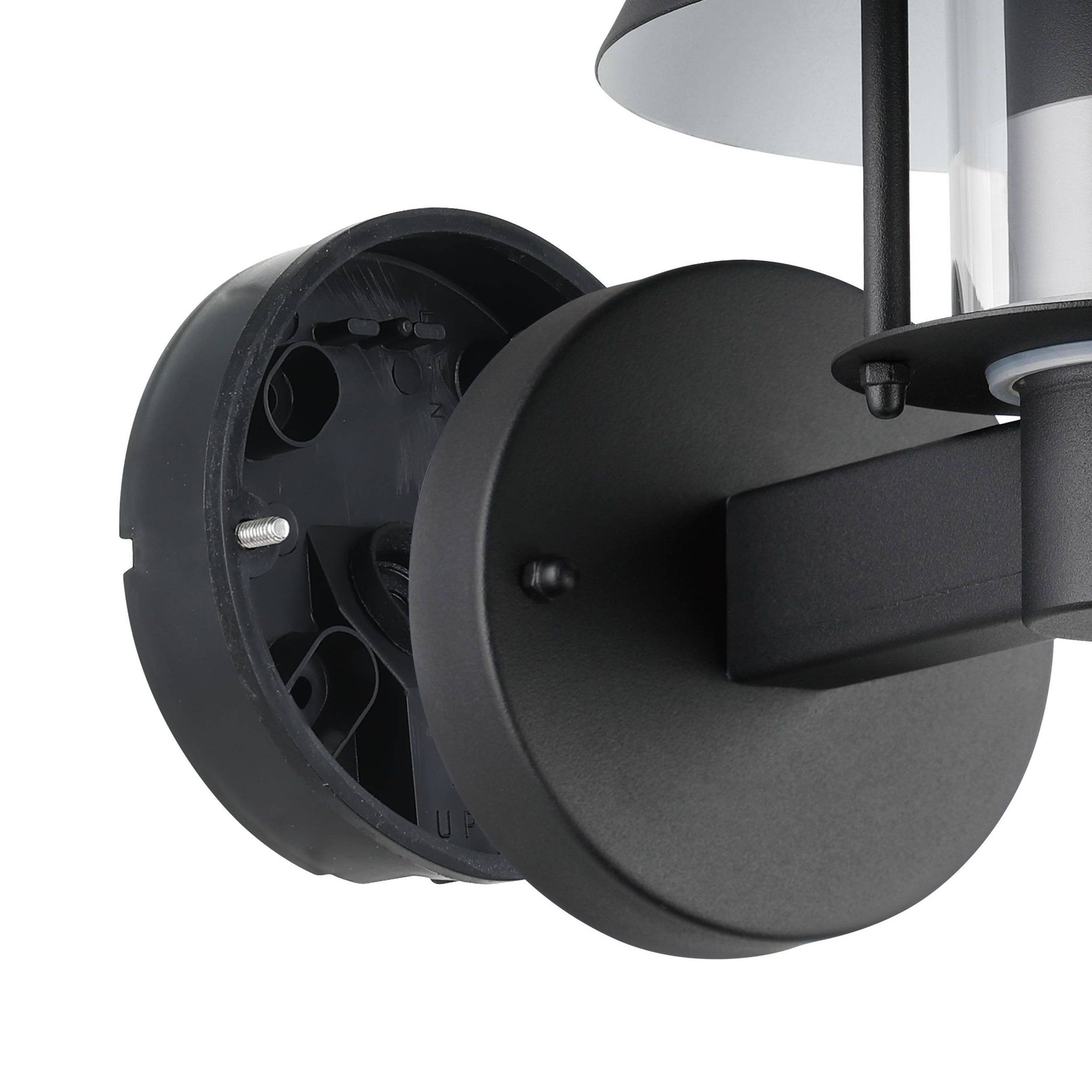 EGLO Wandleuchte »Chiappera Wandlampe, Außenbeleuchtung, Außenlampe, Metall, E27, IP44« E27 1 Stk. Wand-/Deckenleuchte - L22 x H22,5 x AL24,5 cm - schwarz, weiß