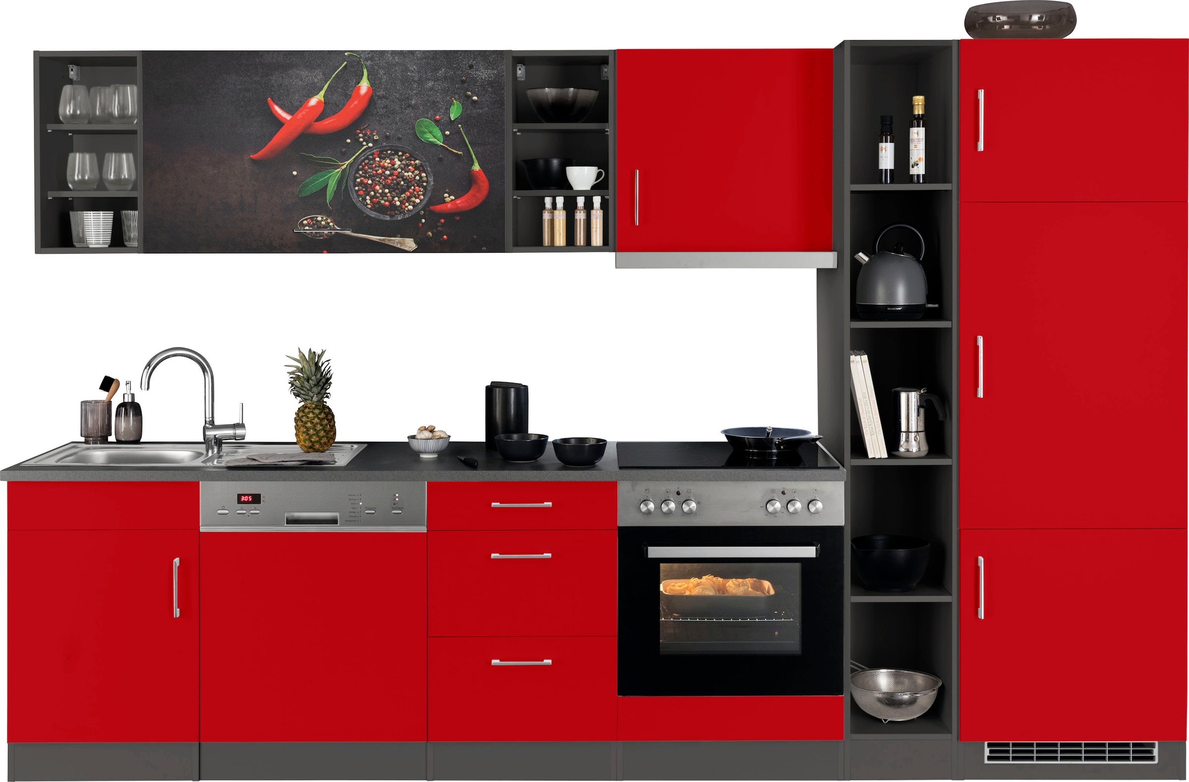 KOCHSTATION Küchenzeile "KS-Paris – Küchen mit einzigartigen Fotomotiven au günstig online kaufen