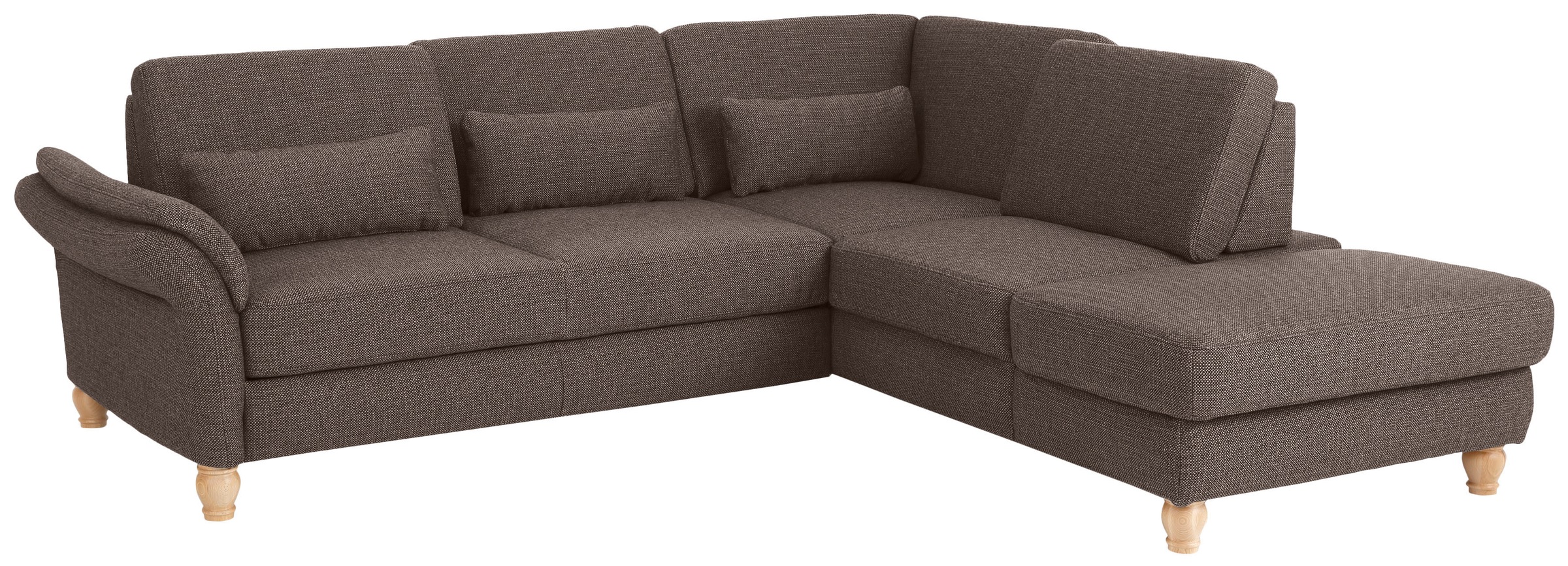 Home affaire Ecksofa »Palace L-Form«, incl. Sitztiefenverstellung, wahlweise mit Bettfunktion und Stauraum