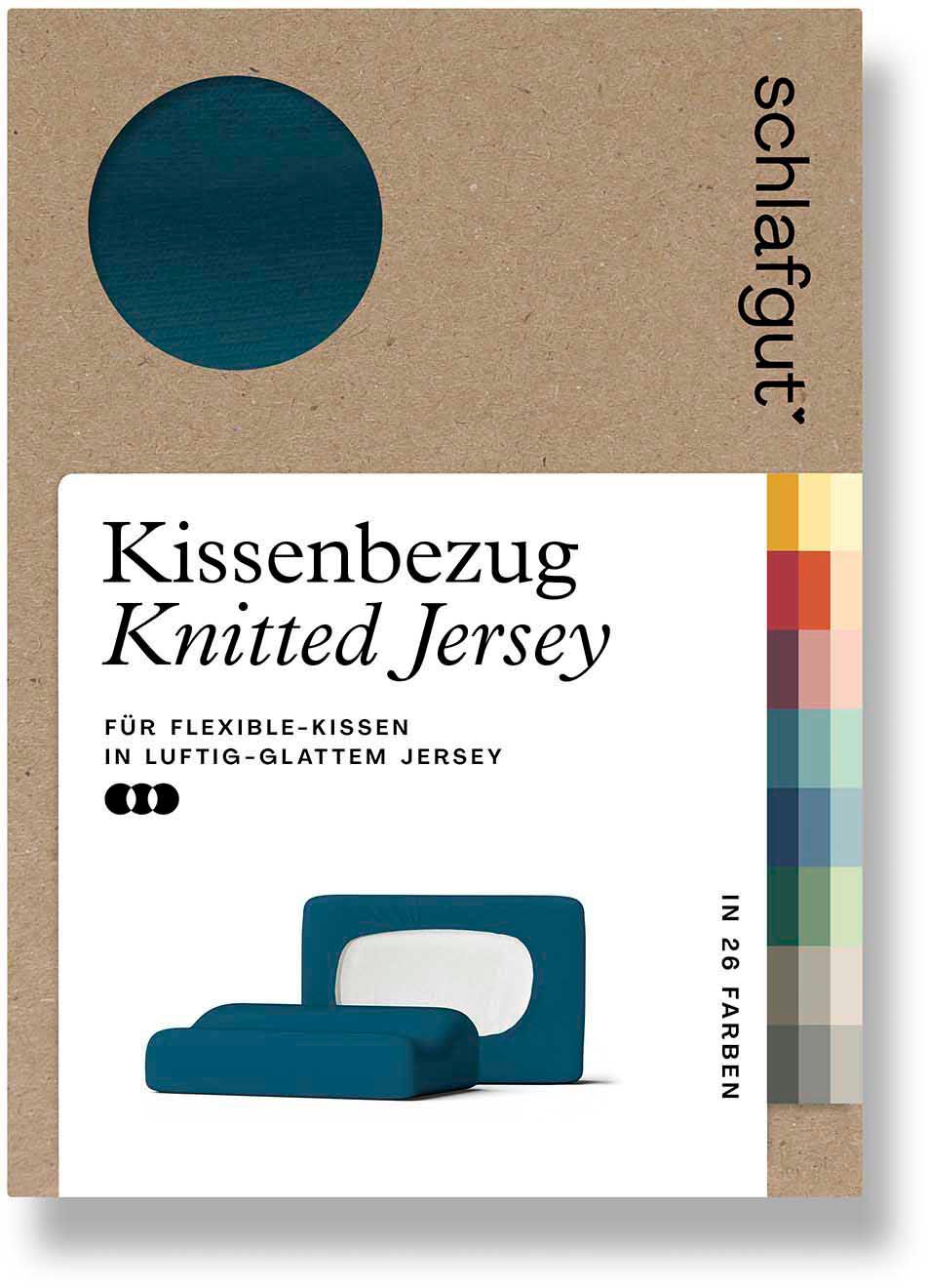 Schlafgut Kissenbezug "Pure flexibler Kissenbezug für Nackenstützkissen" Bio-Baumwolle mit Elasthan, mit Gummizug, bügelfrei