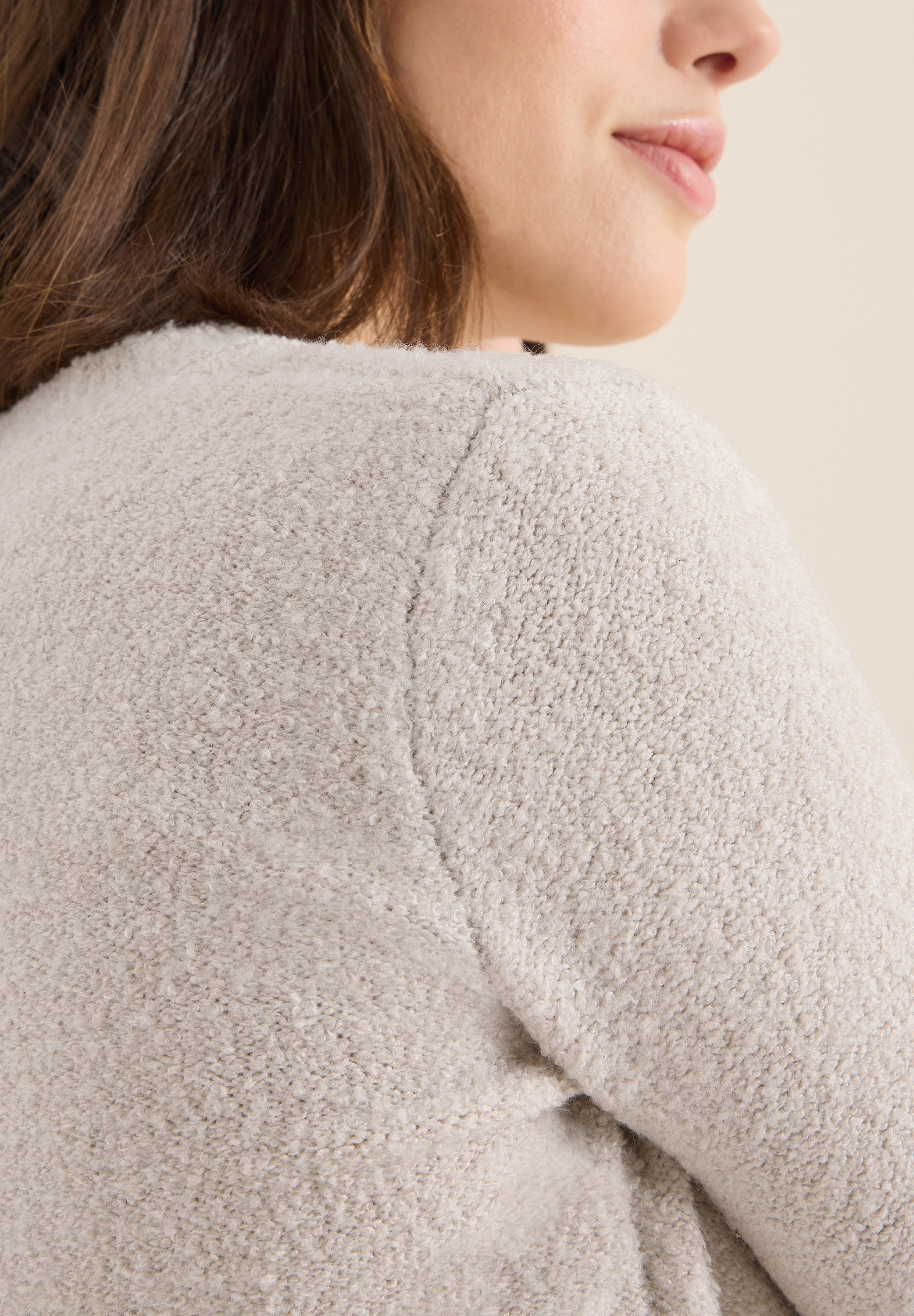 Thumbnail - Cecil Strickpullover Bouclé V-Neck