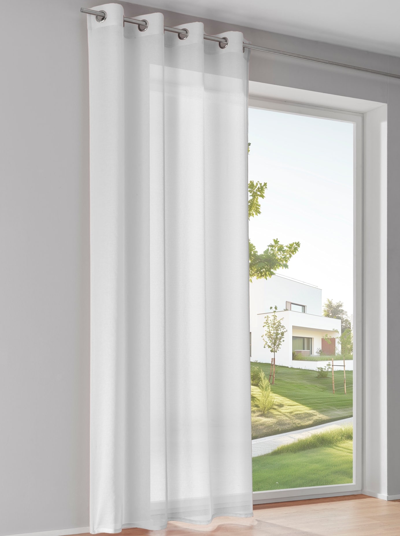 Gardine HEINE HOME, B:140cm H:245cmweiß, Polyester, Gardinen