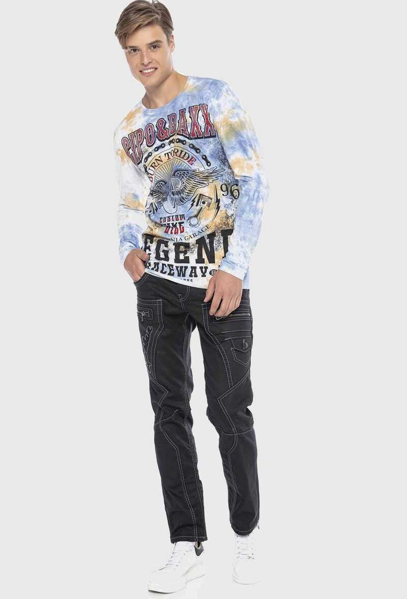 Cipo & Baxx T-Shirt »Cipo & Baxx Sweatshirts« mit coolem Print