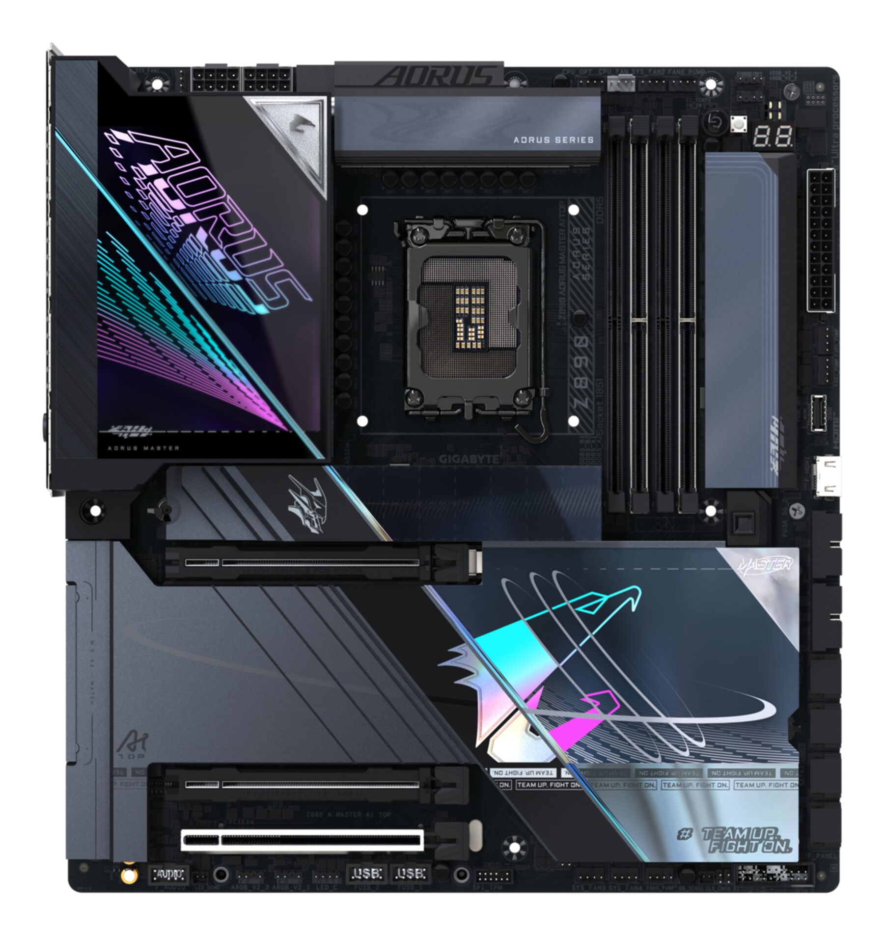 Gigabyte Mainboard »Z890 AORUS MASTER AI TOP Motherboard - Unterstützt Intel Core Ultra«