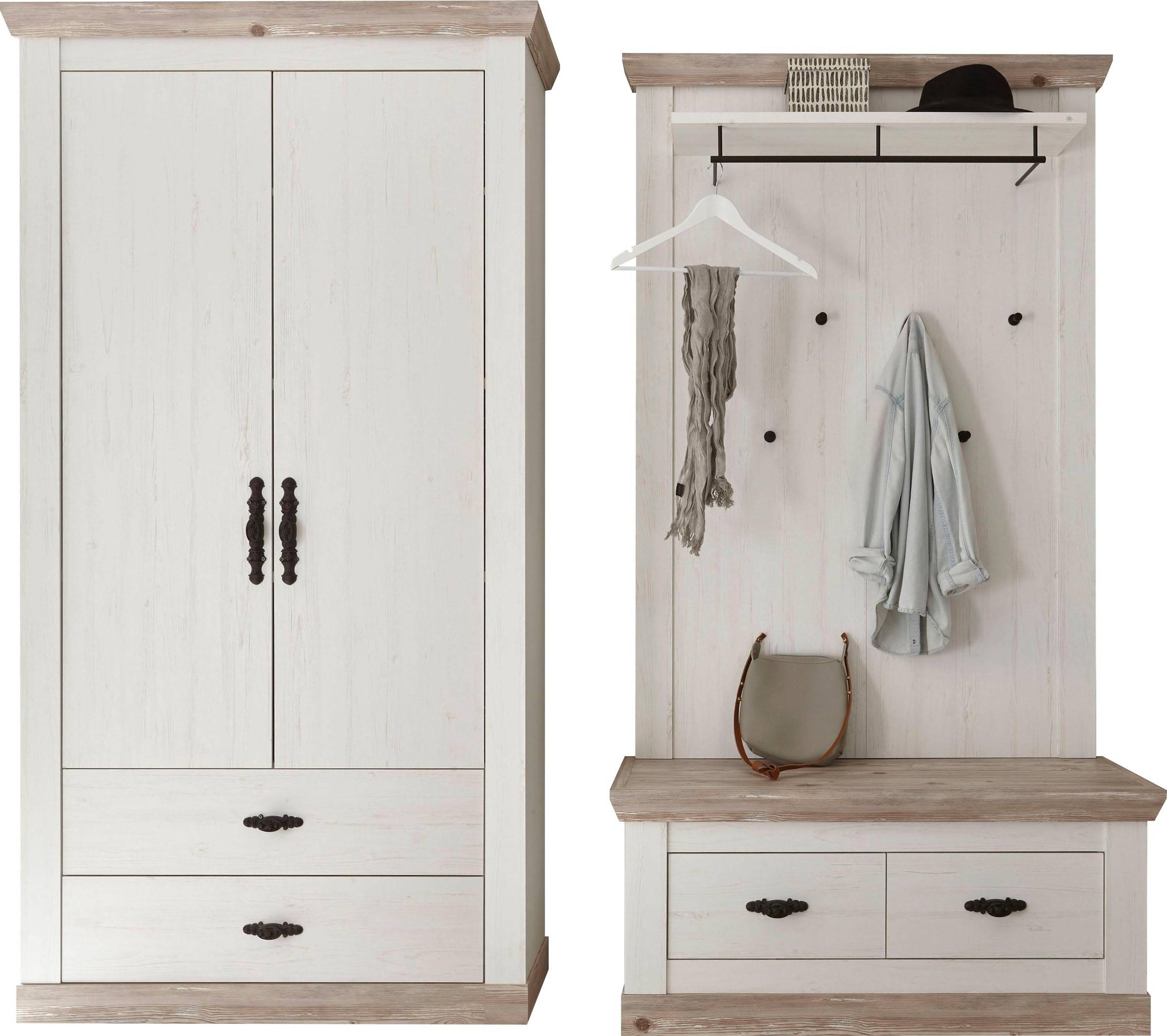 Home affaire Garderoben-Set "Florenz" 3 Stk. tlg. günstig online kaufen