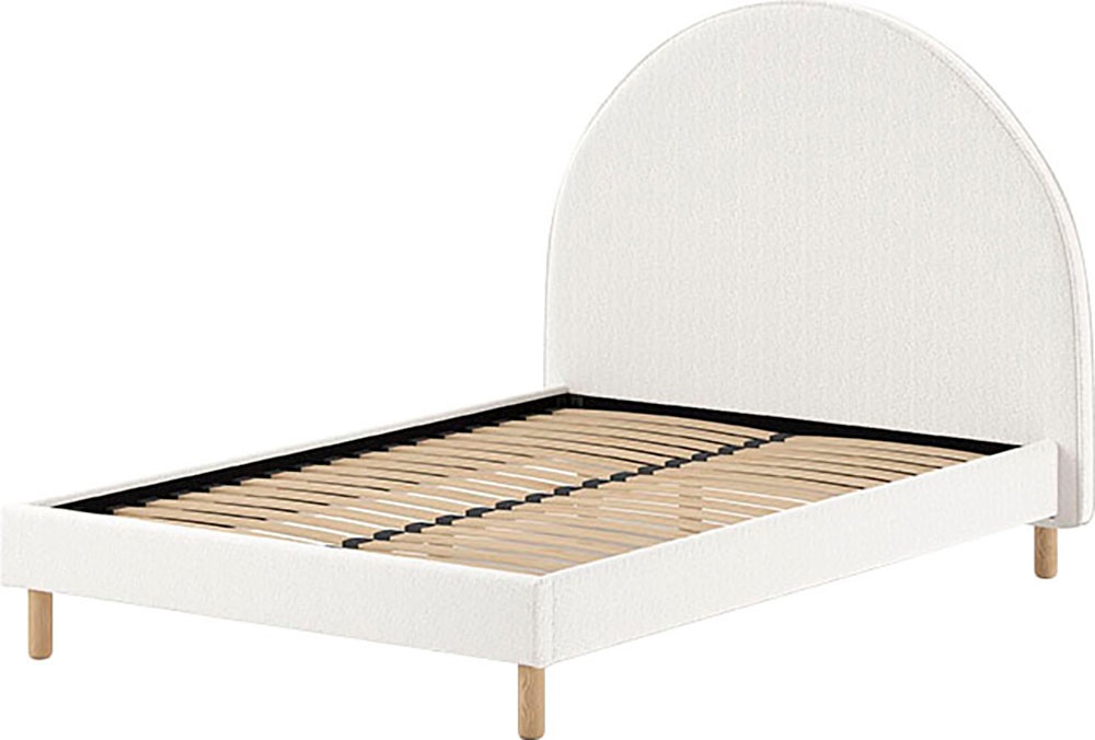 Vipack Polsterbett "Moon, mit flauschigem Bouclé Stoff in verschiedenen Far günstig online kaufen