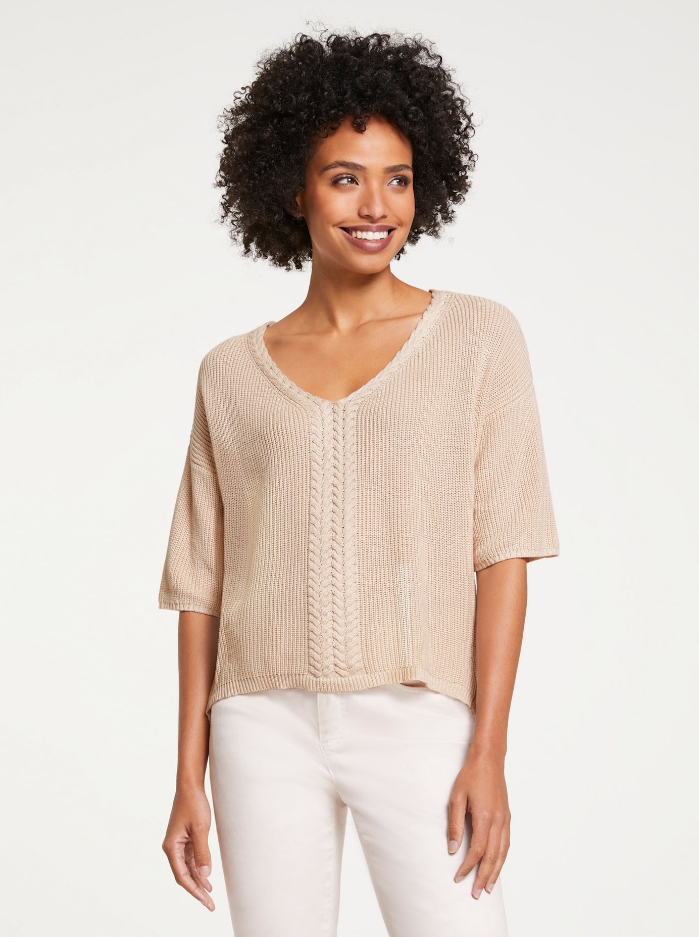 LINEA TESINI by heine V-Ausschnitt-Pullover "Pullover" günstig online kaufen