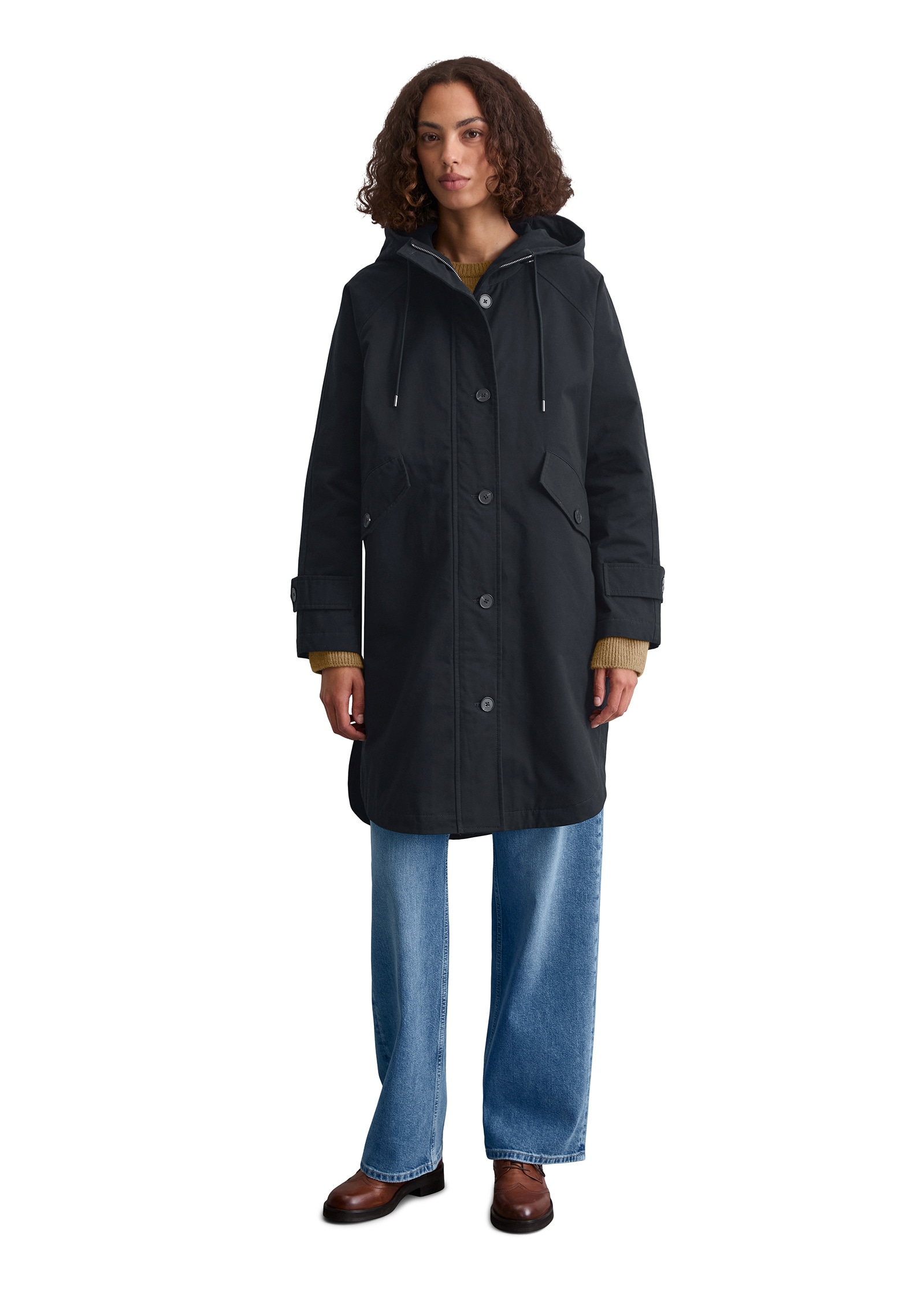 Marc O'Polo Outdoorjacke »aus gepeachtem Baumwoll-Twill«