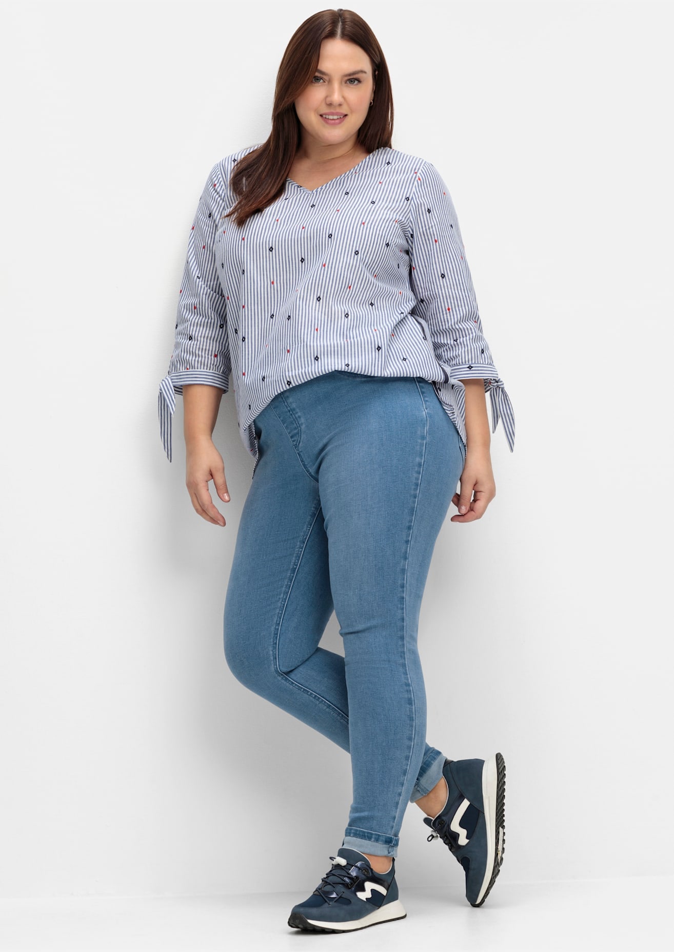 Sheego Jeansleggings 1 Stk. tlg. günstig online kaufen