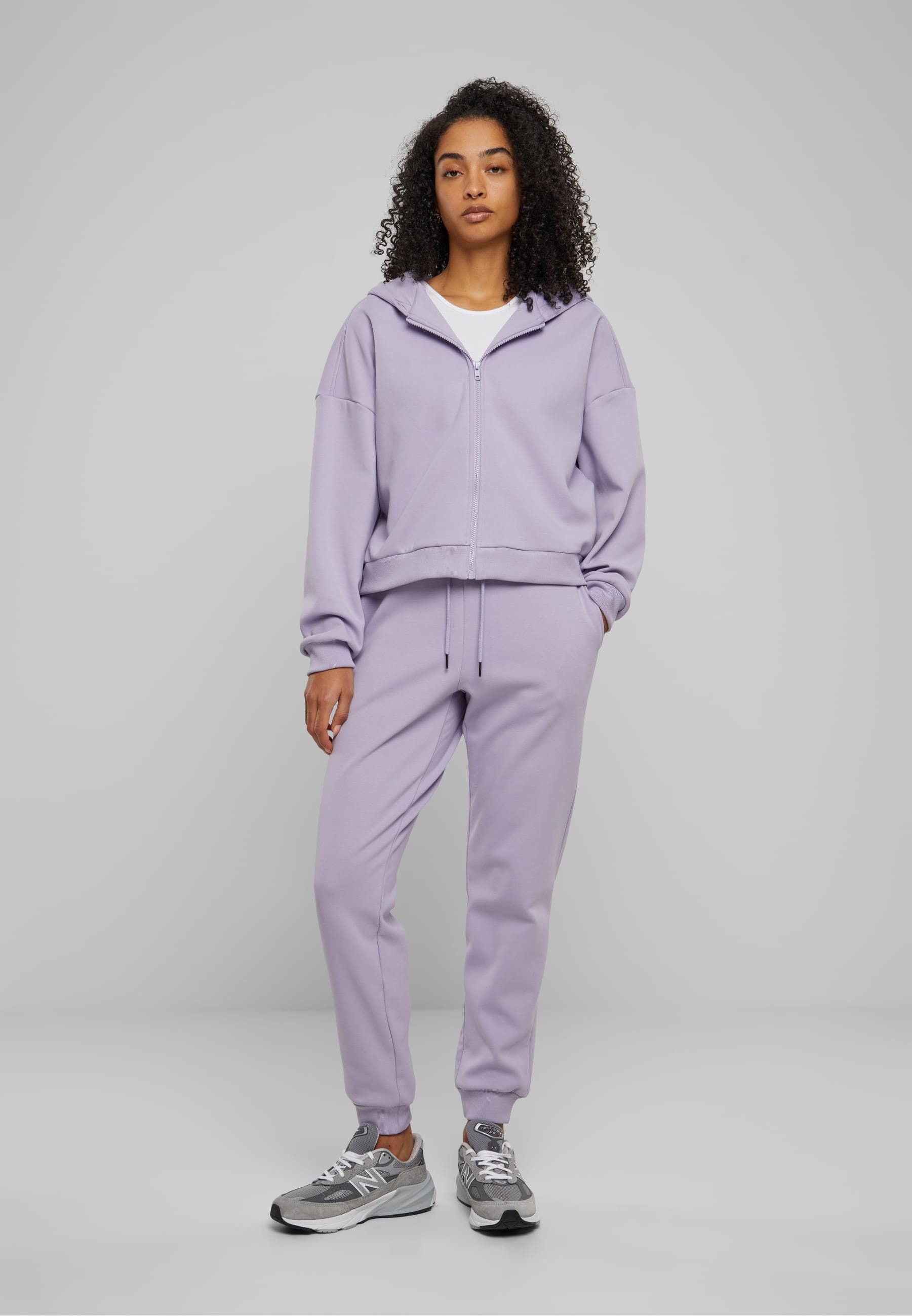 URBAN CLASSICS Sweatjacke »Urban Classics Damen Ladies Cozy Short Zip Hoody«