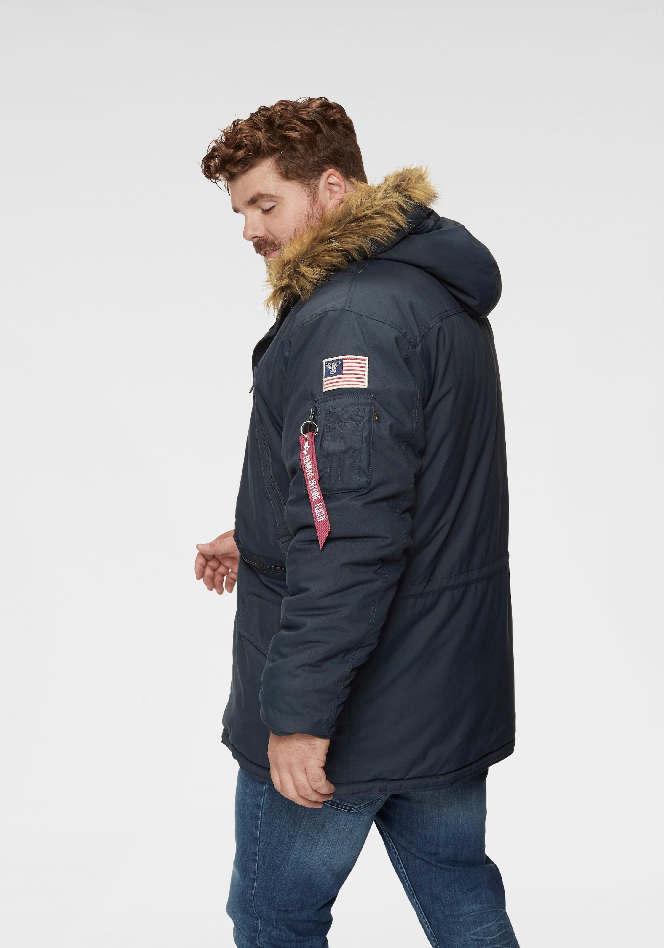 Alpha Industries Parka »POLAR JACKET«, mit Kapuze