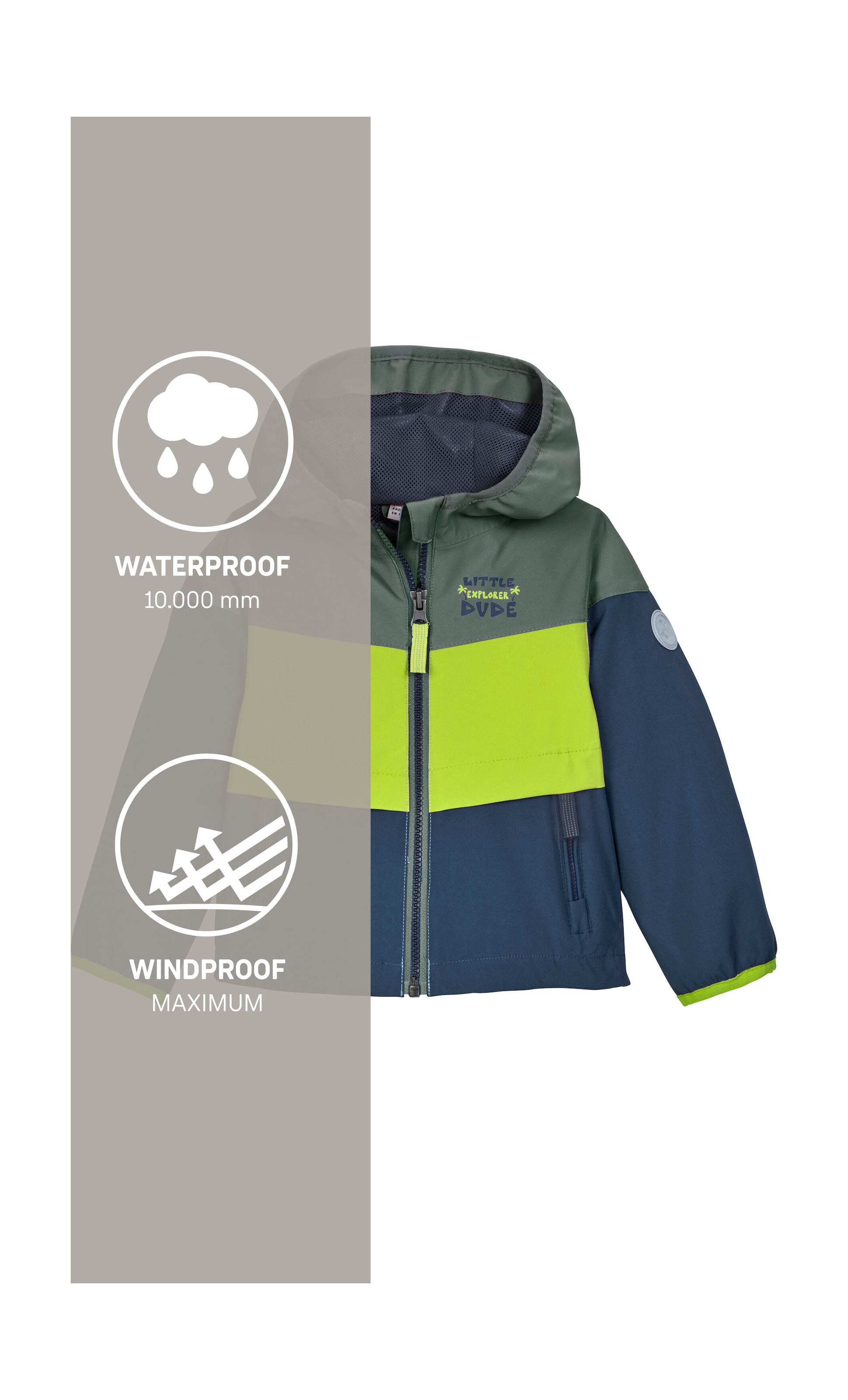 first instinct by killtec Funktionsjacke »FIOS 8 MNS JCKT«, Wasser- und winddichte Kinderjacke mit reflektierenden Details