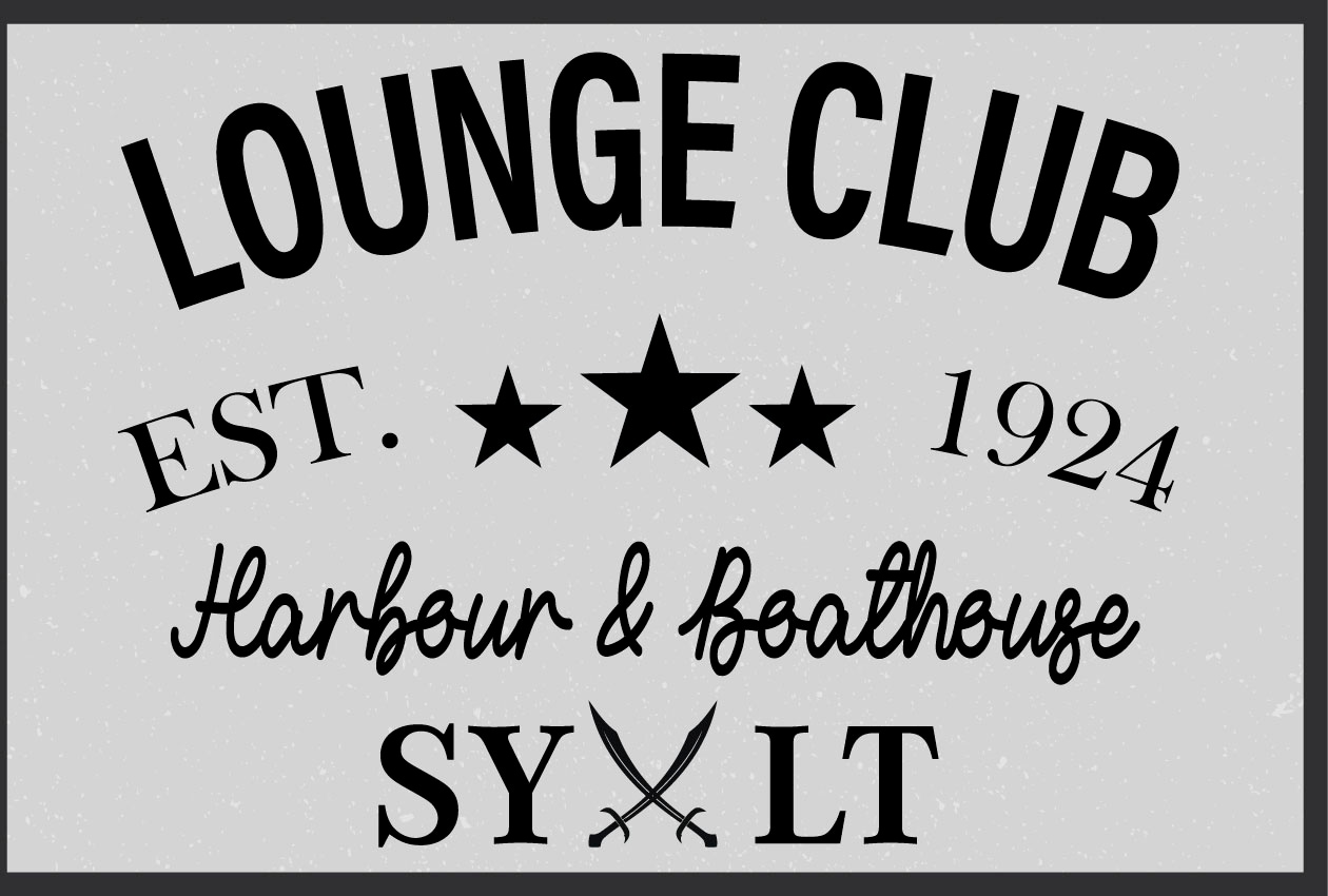 queence Metallbild »Lounge Club Sylt«, Schriftzüge-Schriftzug, (1 St.), Stahlschild, Blechschild, Sprüche, Texte, Sylt