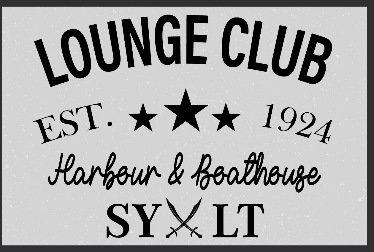 queence Metallbild "Lounge Club Sylt", Schriftzüge, (1 St.), Stahlschilder günstig online kaufen