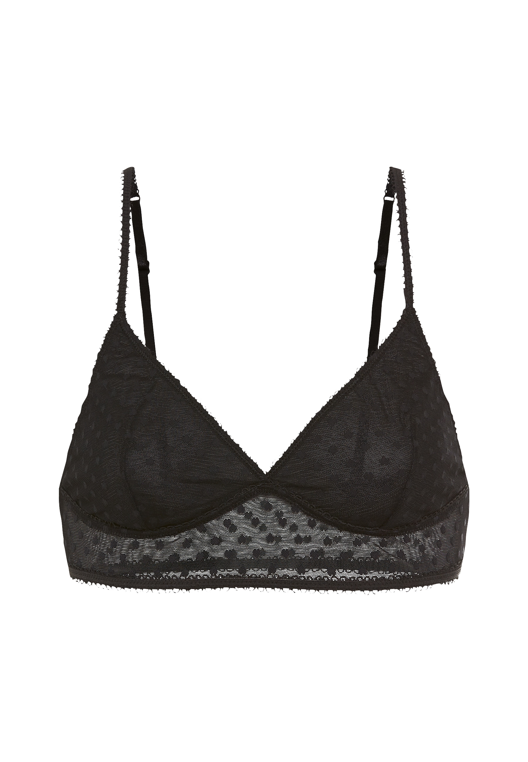 LSCN by LASCANA Bralette, aus leicht transparentem Herzchen-Mesh