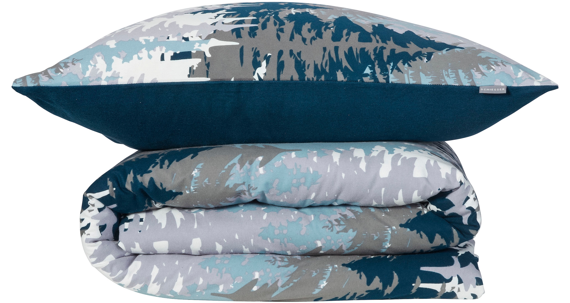 Schiesser Wendebettwäsche »Smilla inspiriert von schneebedeckter Winterlandschaft«, Made in Green