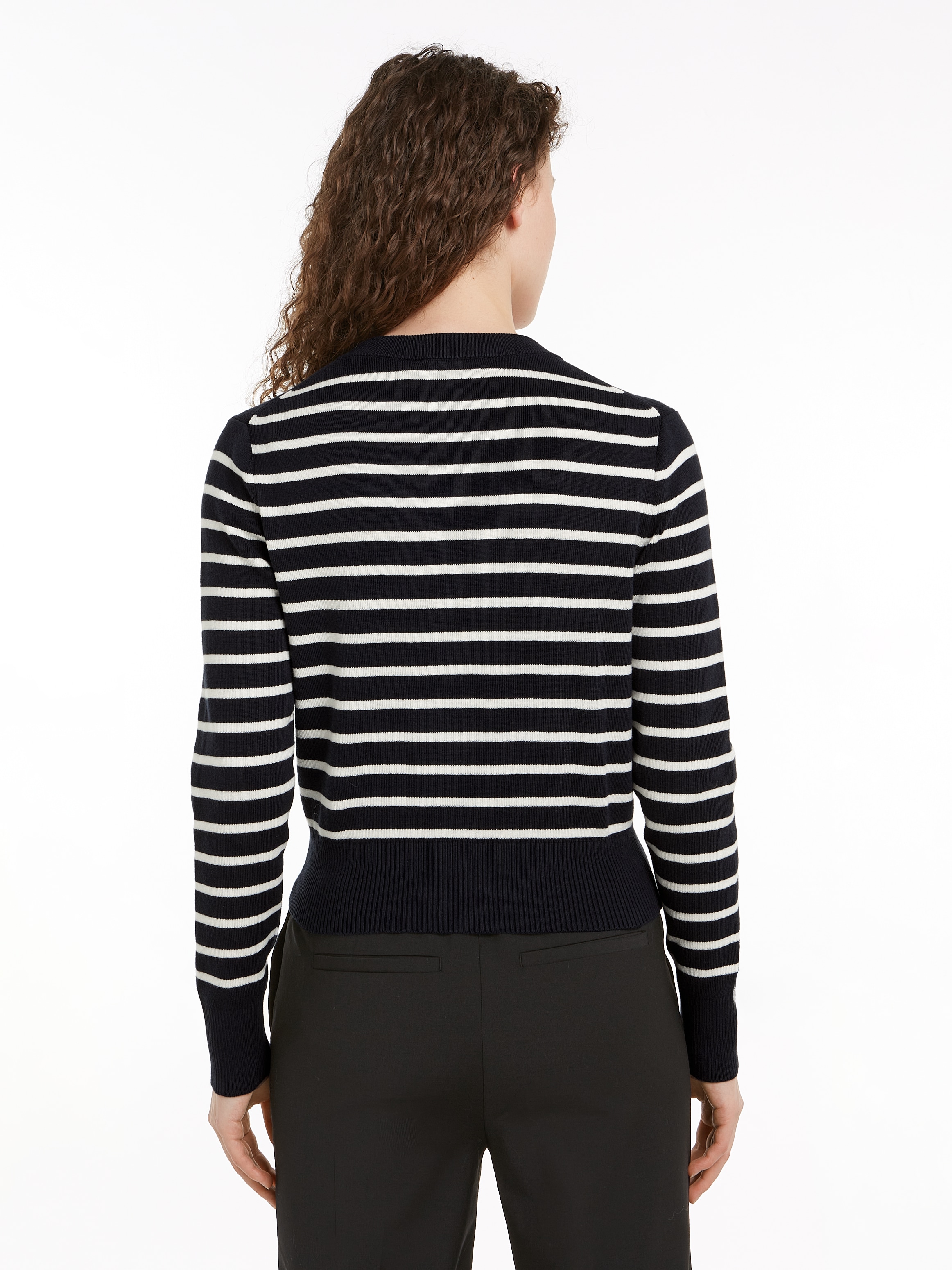 Tommy Hilfiger Strickjacke, mit Logoprägung
