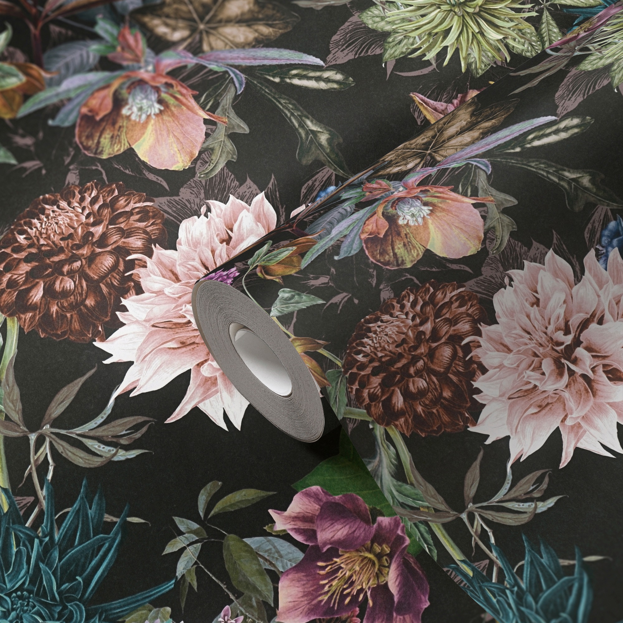 A.S. Création Vliestapete »Dream Flowery« Wald | botanisch | floral glatt Florale Tapete Blumenoptik Tapeten Wohnzimmer Schlafzimmer Küche Optik